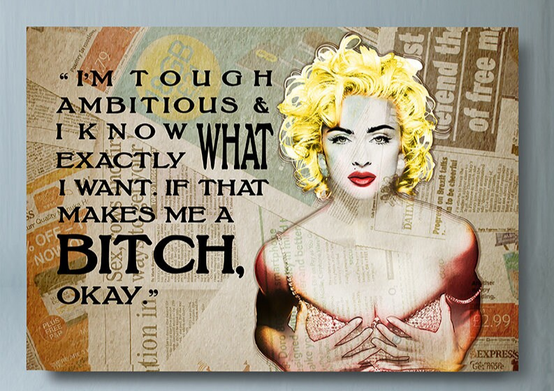 I'm Tough Ambitious & Know Exactly What I Want, quote, Motivational Wall Decor, Women Motivation