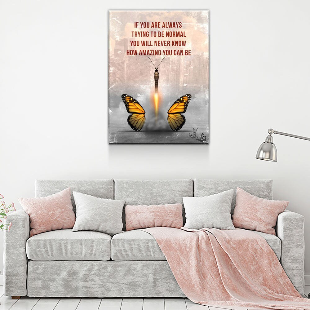 How Amazing You Can Be Canvas Wall Art, Butterfly Wall Art, Office Decor, Hustle, Inspiration, Motivational Quotes, Home Office