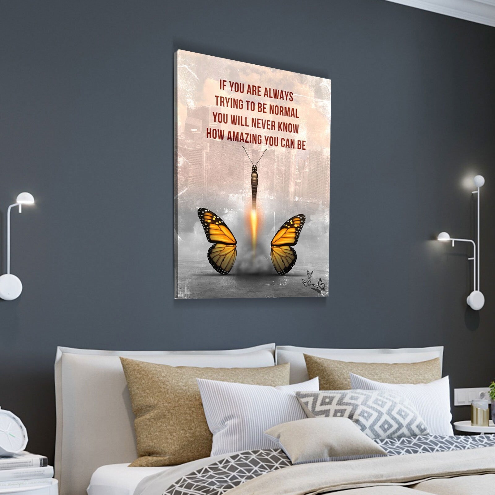 How Amazing You Can Be Canvas Wall Art, Butterfly Wall Art, Office Decor, Hustle, Inspiration, Motivational Quotes, Home Office