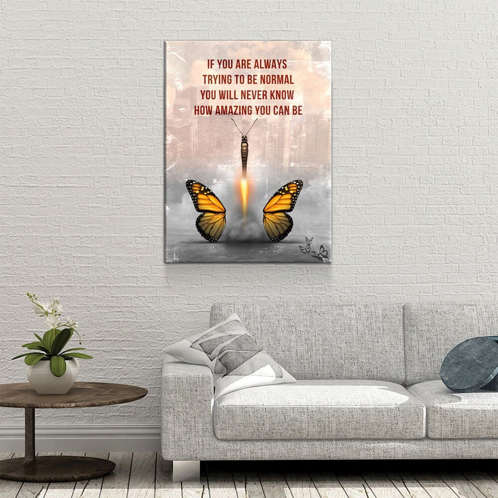 How Amazing You Can Be Canvas Wall Art, Butterfly Wall Art, Office Decor, Hustle, Inspiration, Motivational Quotes, Home Office