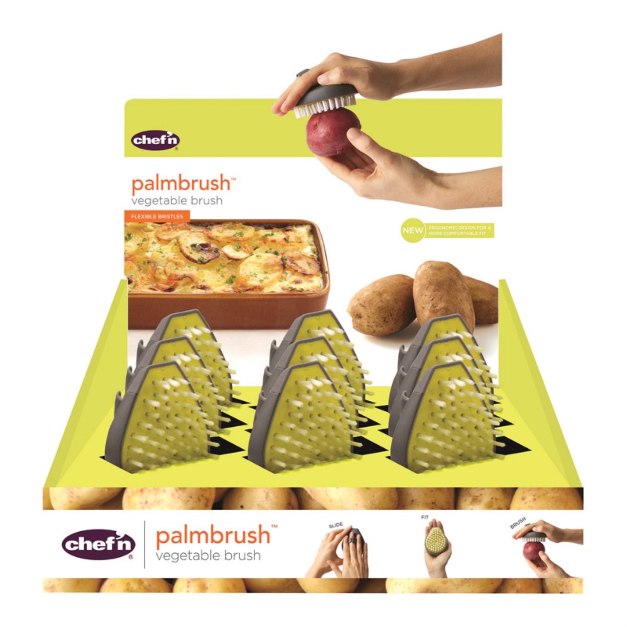 BRUSH VEGETABLE CDU (Pack of 9)
