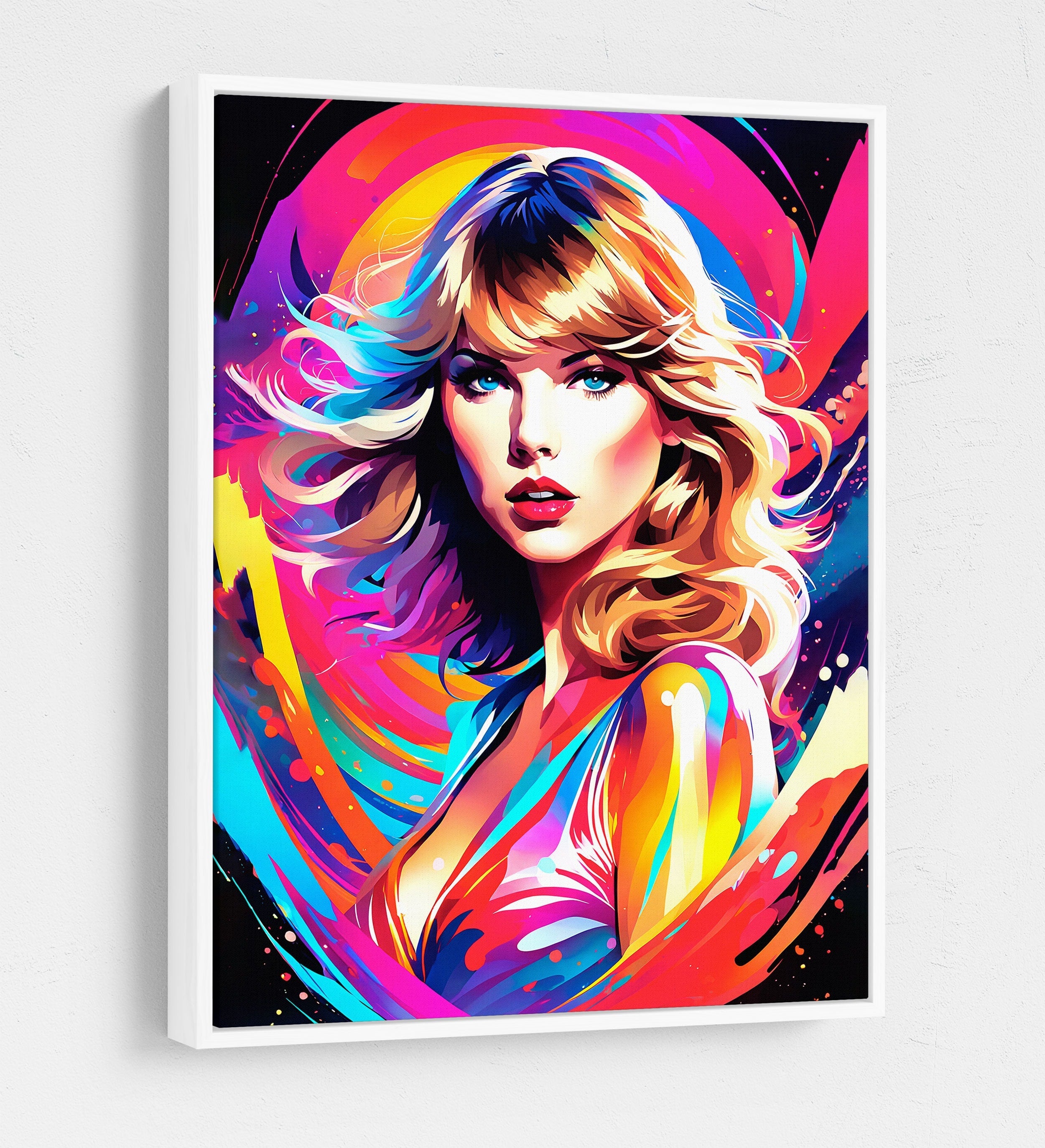 Taylor Swift Canvas Wall Art, Abstract Taylor Swift Print, Taylor Swift Decor, Taylor Swift Pop Art Print