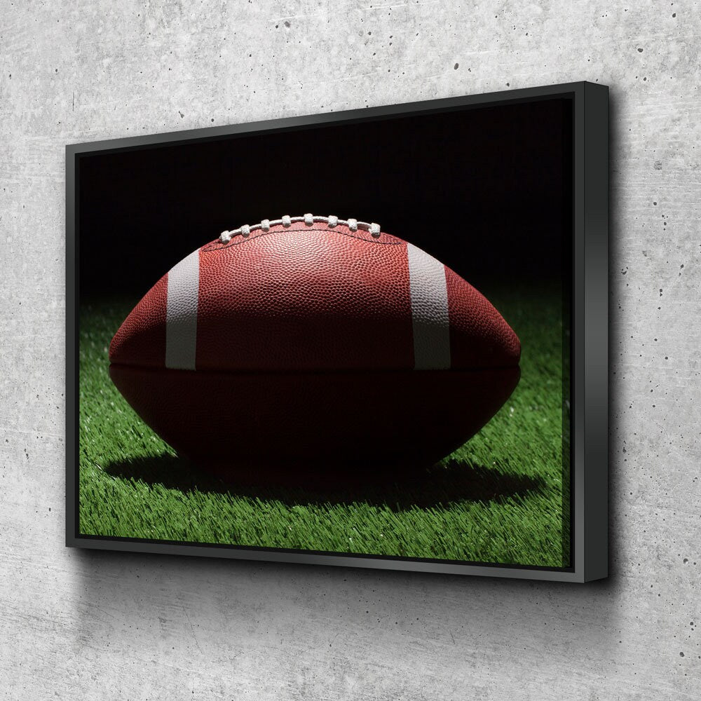 Football On The Field Canvas Wall Art, American Football Print, Football Lover Gift, Man Cave Gift, Football Gift, Game Day Decor