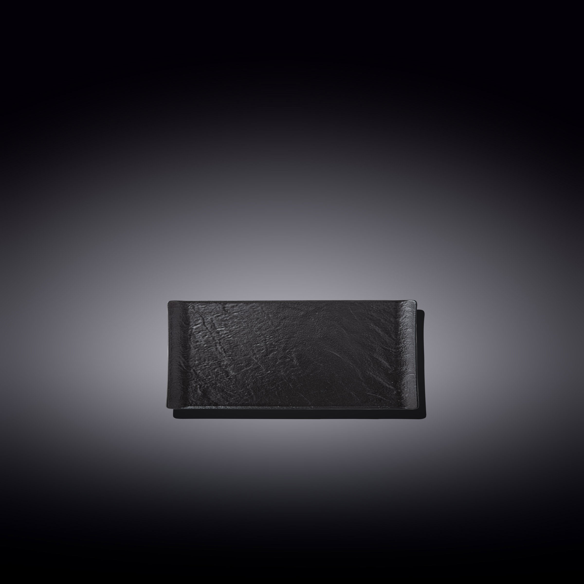 Set Of 6 Black Porcelain Slate look Rectangular Dish 6" inch X 3" inch