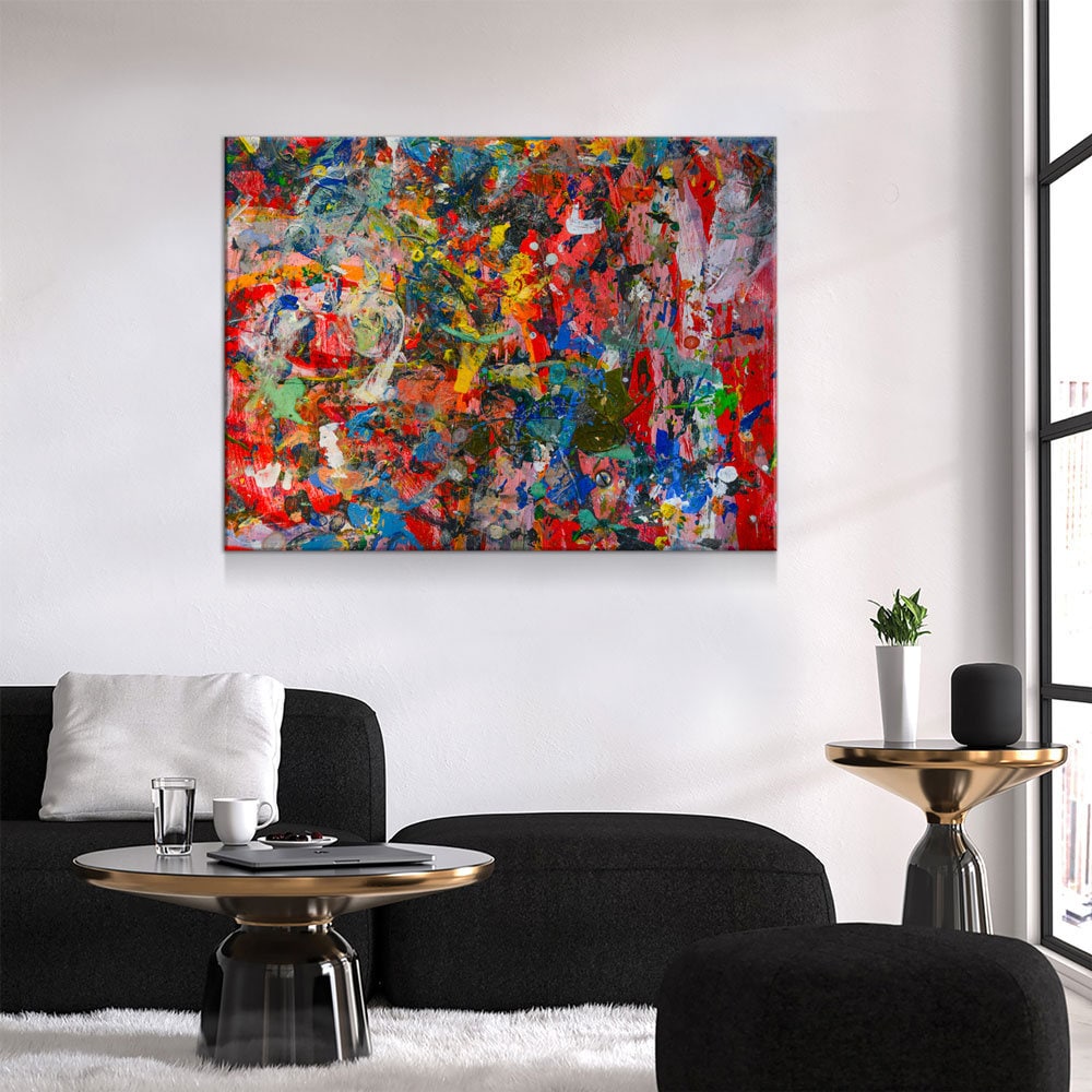 Bold Abstract Paint Strokes Canvas Wall Art, Paint Strokes Print, Abstract Paint Decor, Brush Stroke Art Print