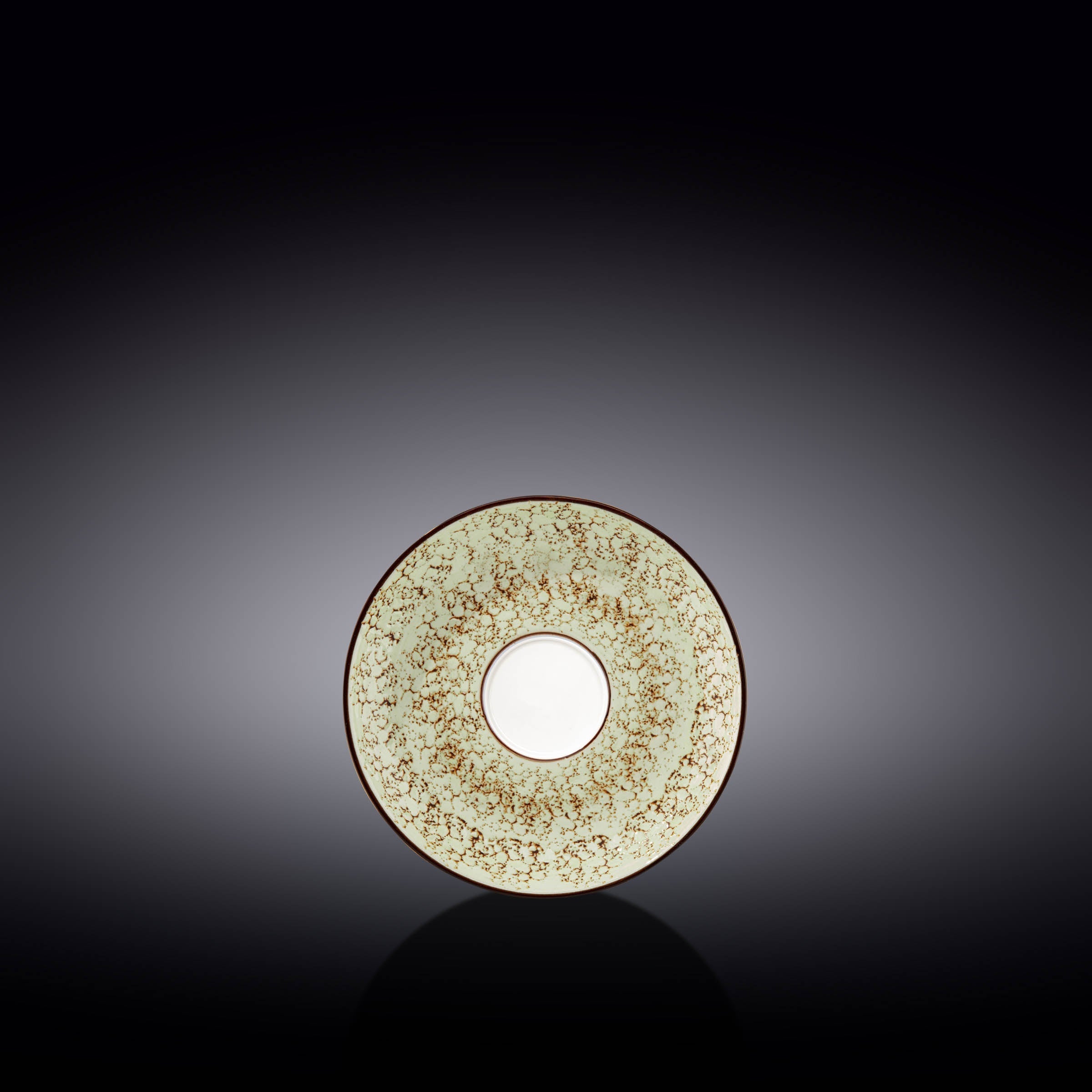 Set Of 6 Pale Green Porcelain Saucer 4.5" inch | 11 CM