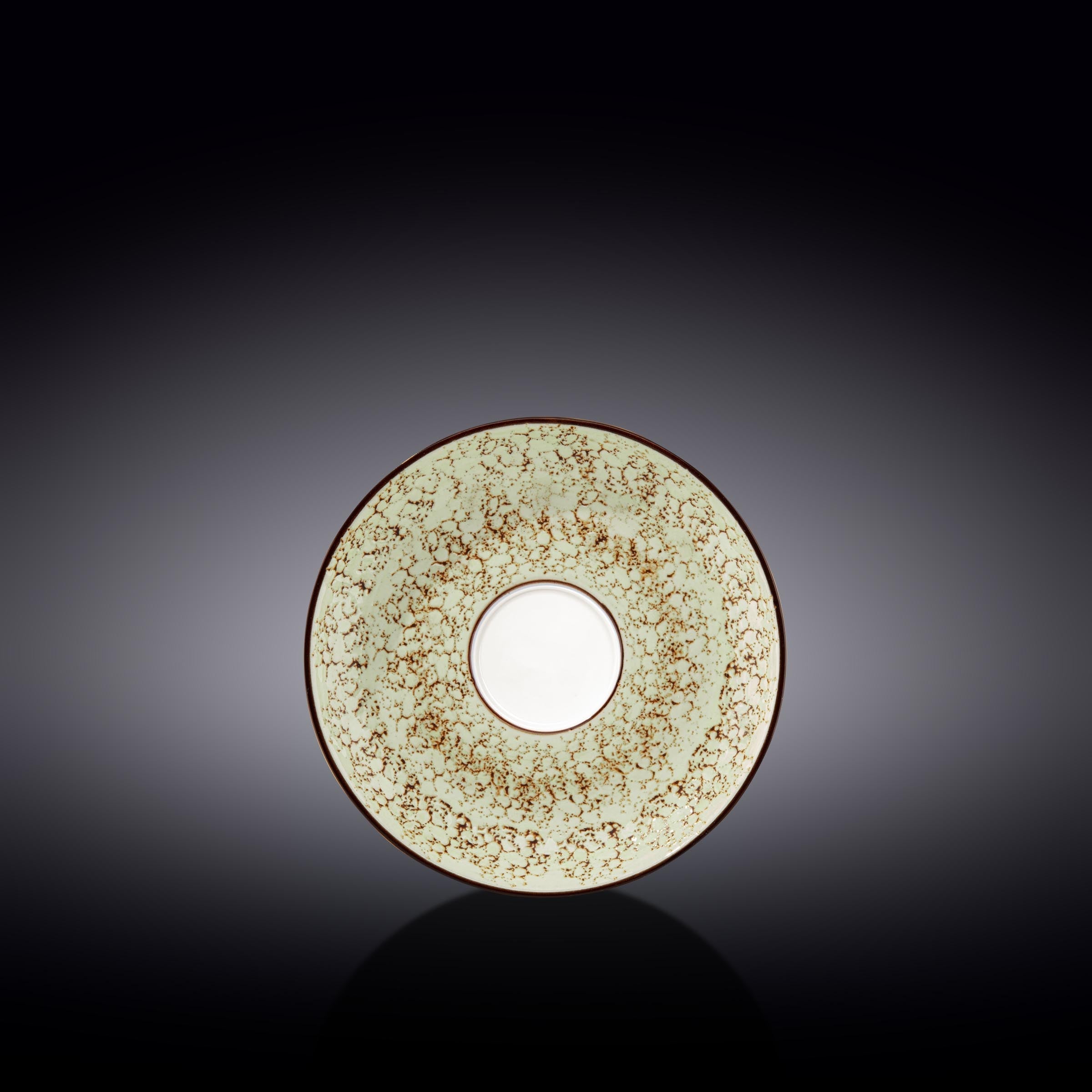 Set Of 6 Pale Green Porcelain Saucer 6" inch | 15 CM
