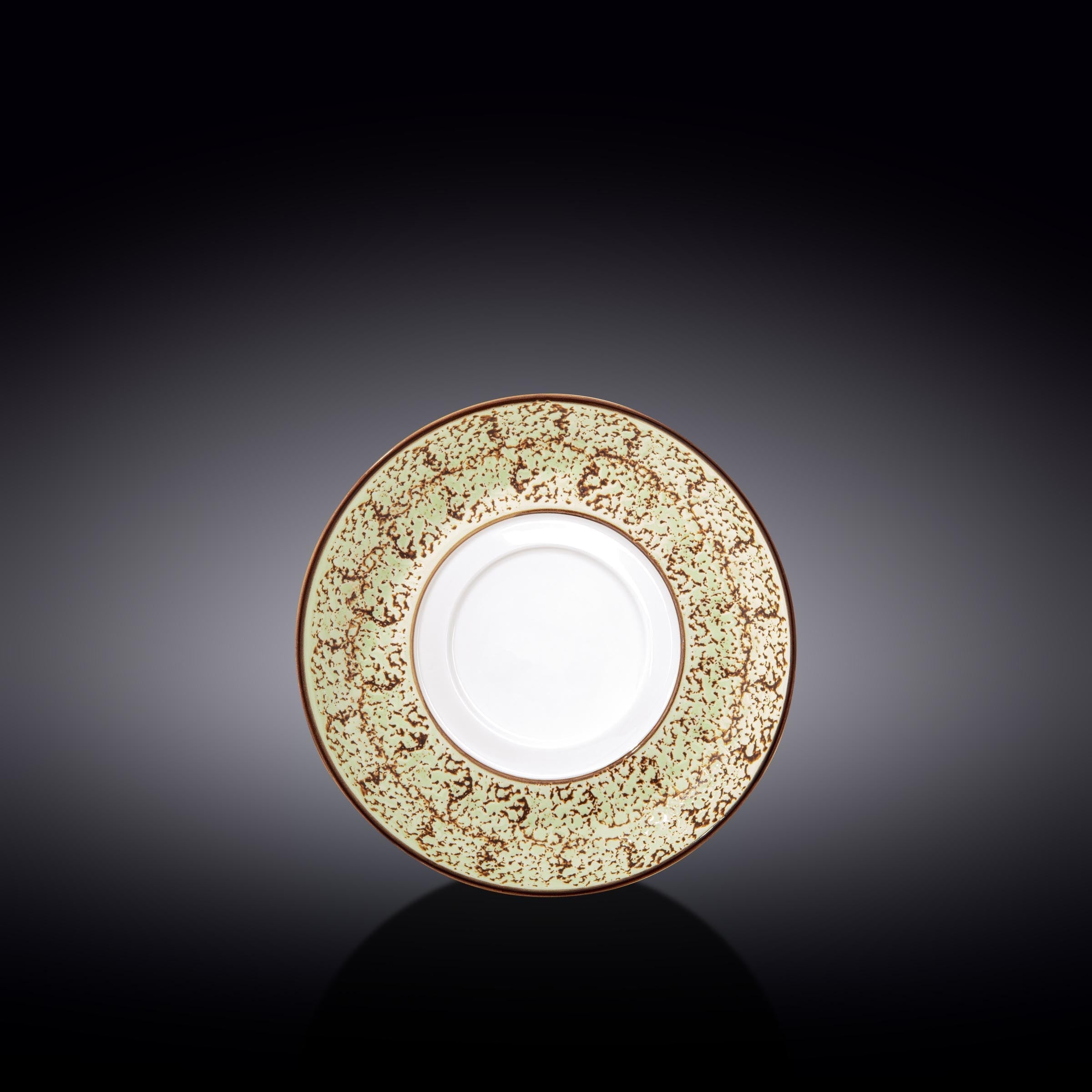 Set Of 6 Pale Green Porcelain Multi-Use Saucer 6.5" inch |