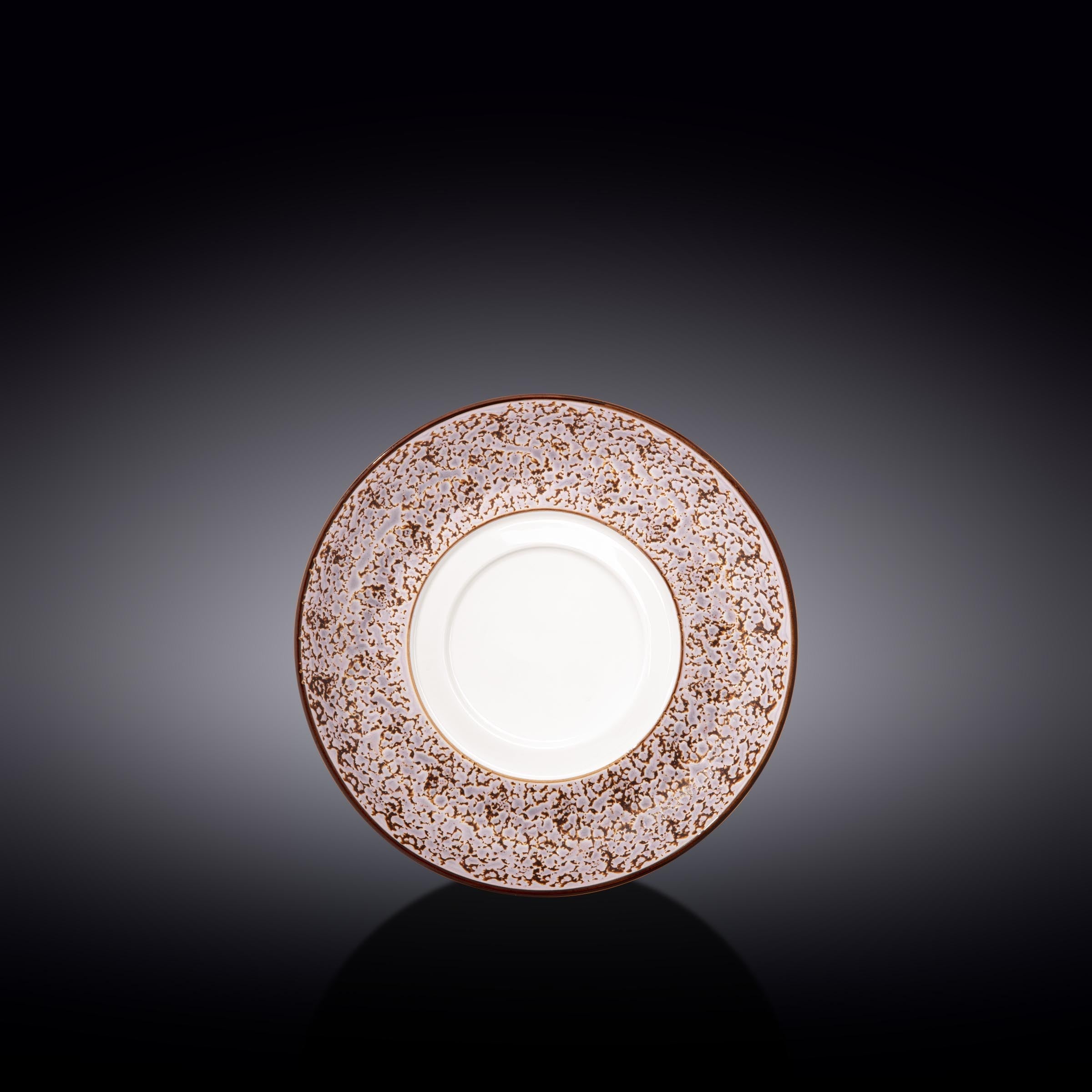 Set Of 6 Violet / Lavender Porcelain Multi-Use Saucer 6.5" inch | 16 Cm