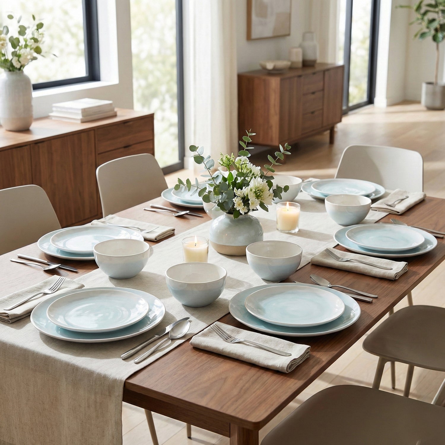 Oasis Mint 12-Piece Dinner Set