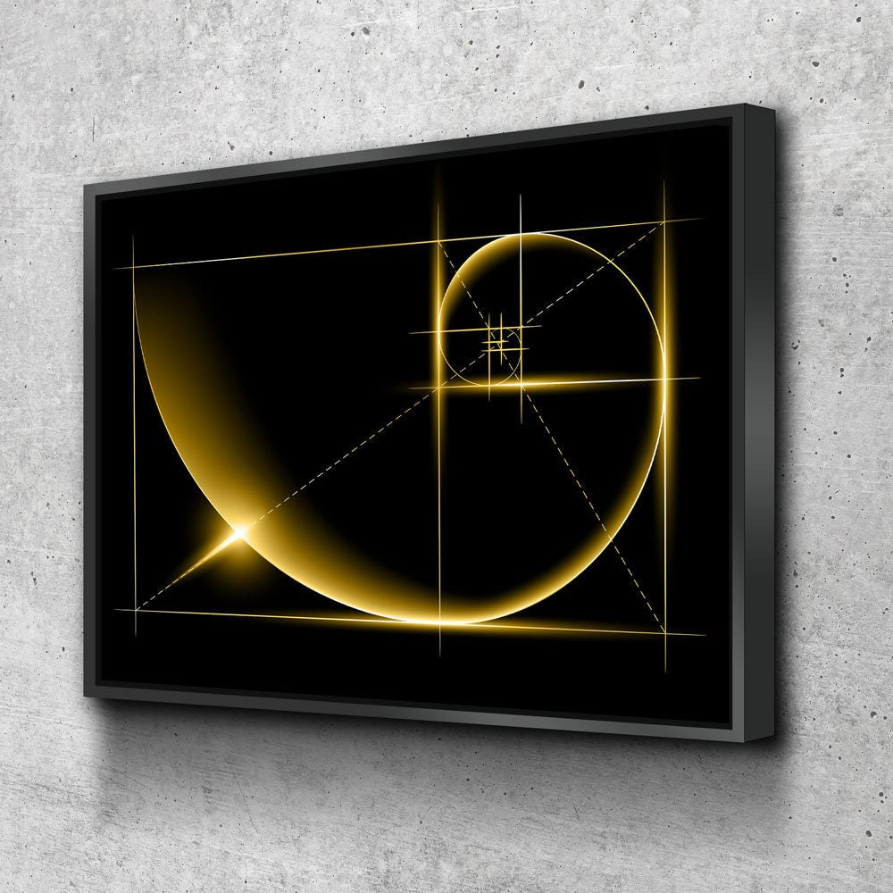 Fibonacci Canvas Wall Art, The Golden Ratio Wall Art, Minimalist Decor, Golden Ratio Canvas, Fibonacci Wall Art, Fibonacci Spiral