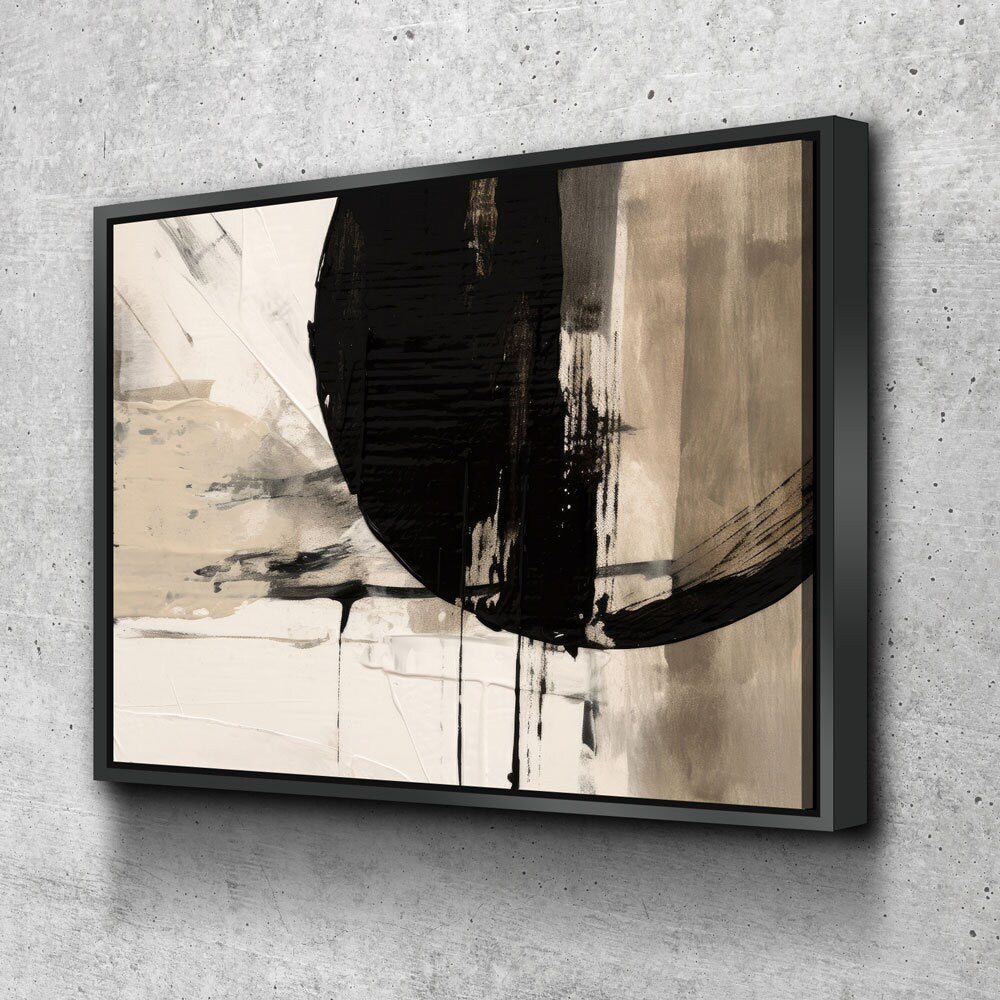 Japandi Style Canvas Wall Art, Monochromatic Japandi Art, Japanese Wall Art, Japandi Decor, Japandi Zen Wall Art, Minimalist Art, Earthy Art