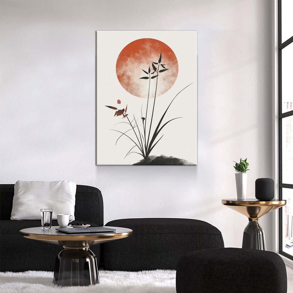 Japandi Minimalist Style Canvas Wall Art, Japandi Art, Japanese Wall Art, Japandi Decor, Japandi Zen Wall Art, Minimalist Art, Earthy Art