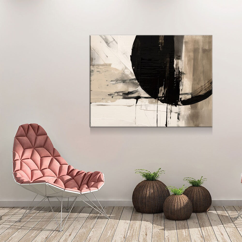 Japandi Style Canvas Wall Art, Monochromatic Japandi Art, Japanese Wall Art, Japandi Decor, Japandi Zen Wall Art, Minimalist Art, Earthy Art