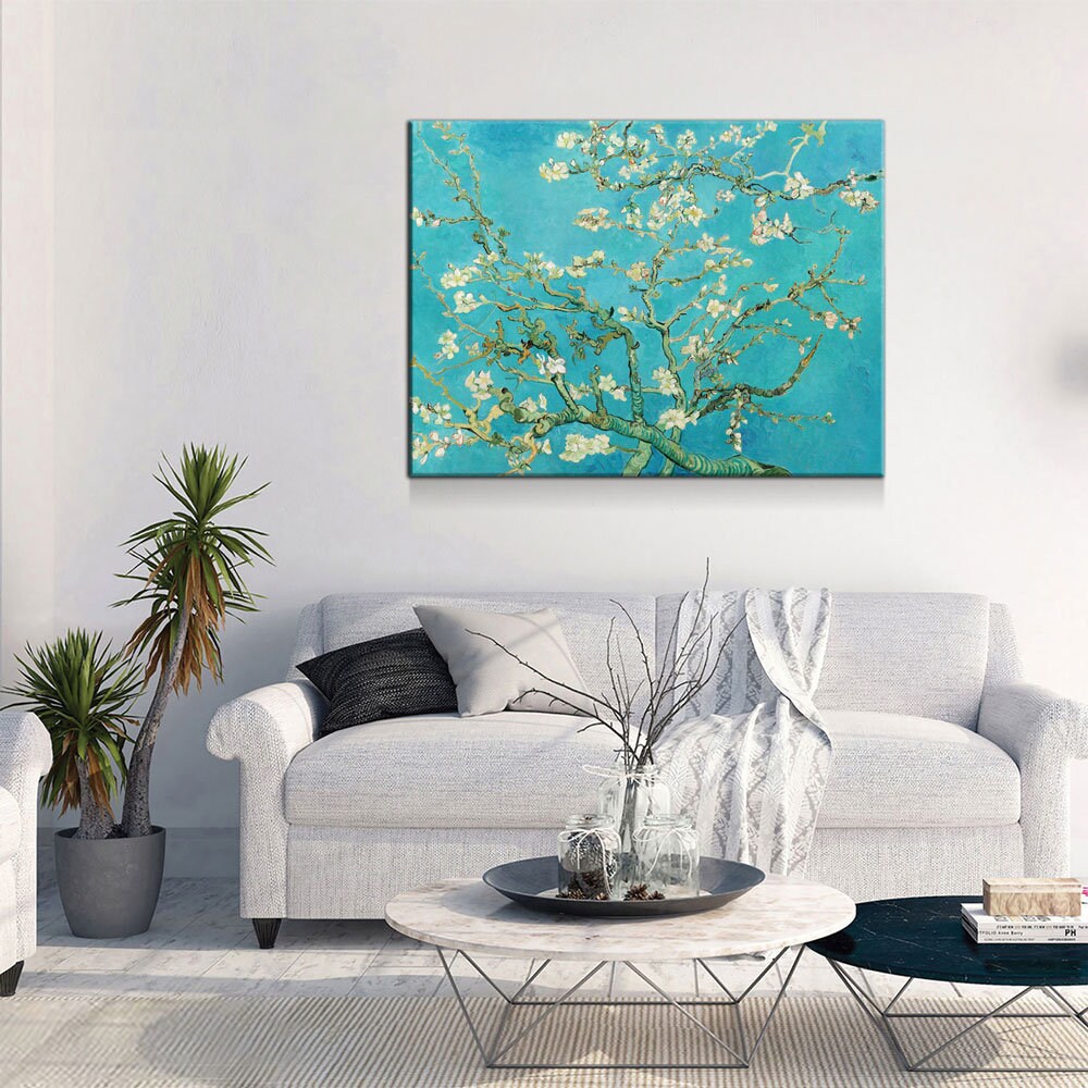 Vincent Van Gogh Almond Blossom Canvas Wall Art, Vincent Van Gogh Art Print, Almond Blossom Print, 1890 Vintage Art Print, Japanese Ukiyo-e