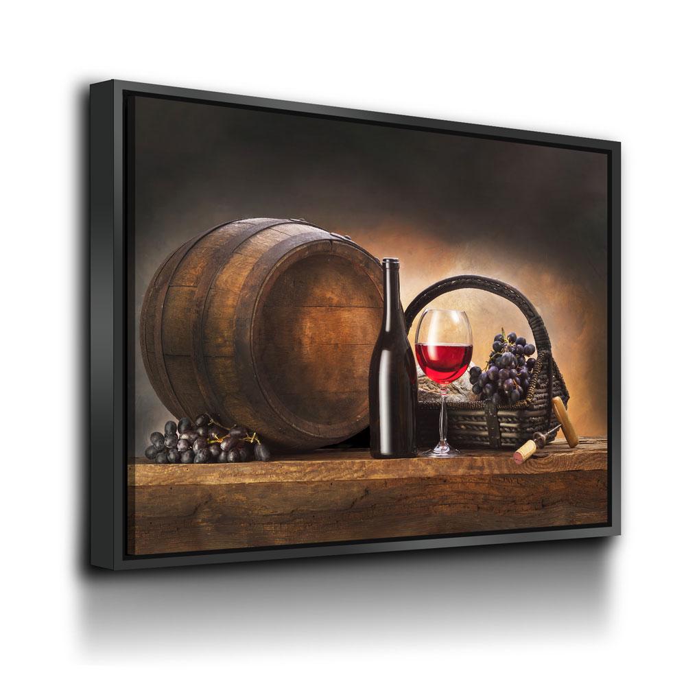 Red Wine & Barrel Canvas Wall Art, Red Wine Decor, Wine Gift, Wine Art Decor, Wine Art For Walls, Dining Room Decor, Wine Lovers, Wine Gift