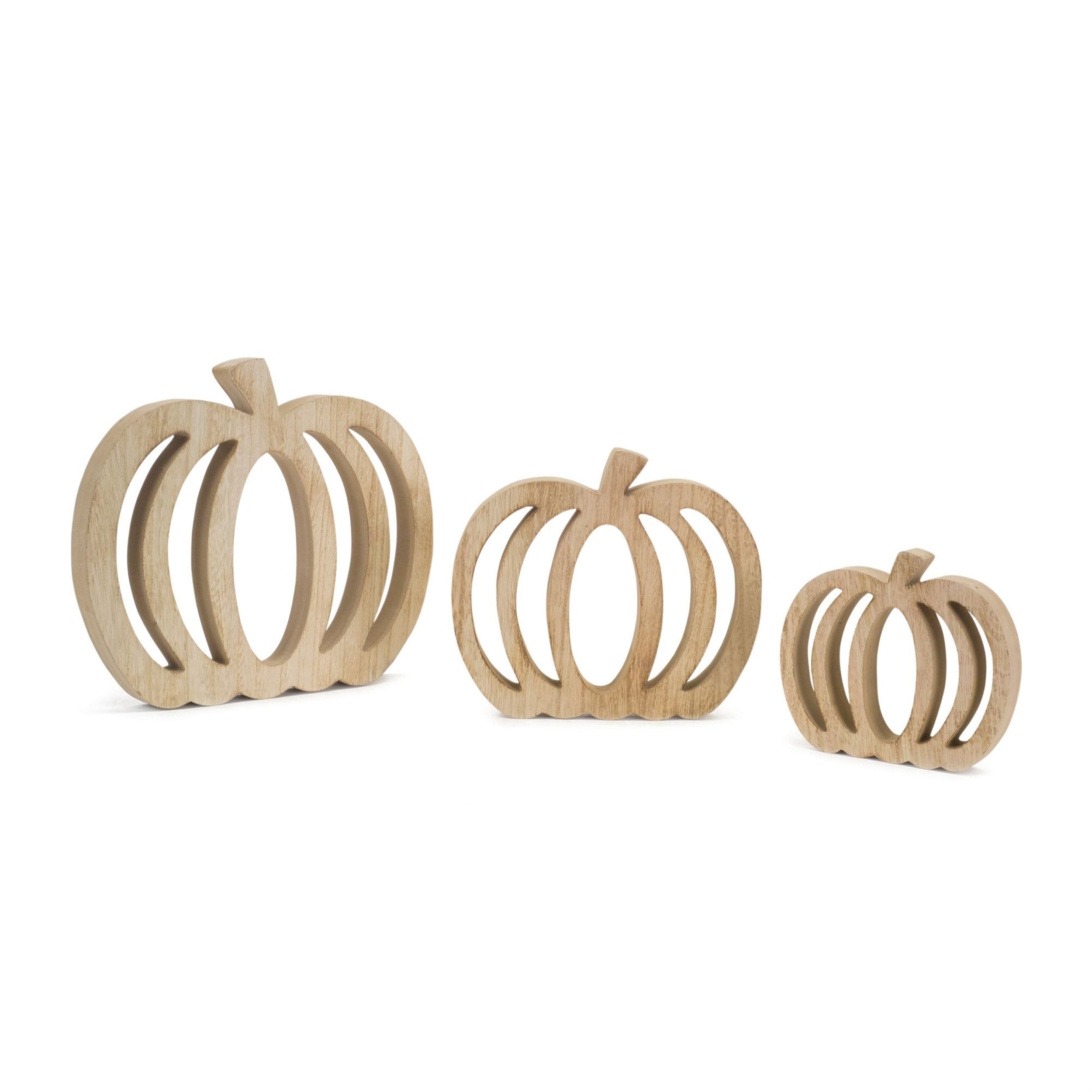 Pumpkin Cut-Out (Set of 6) 5.5H, 7.5H, 9.5H Wood