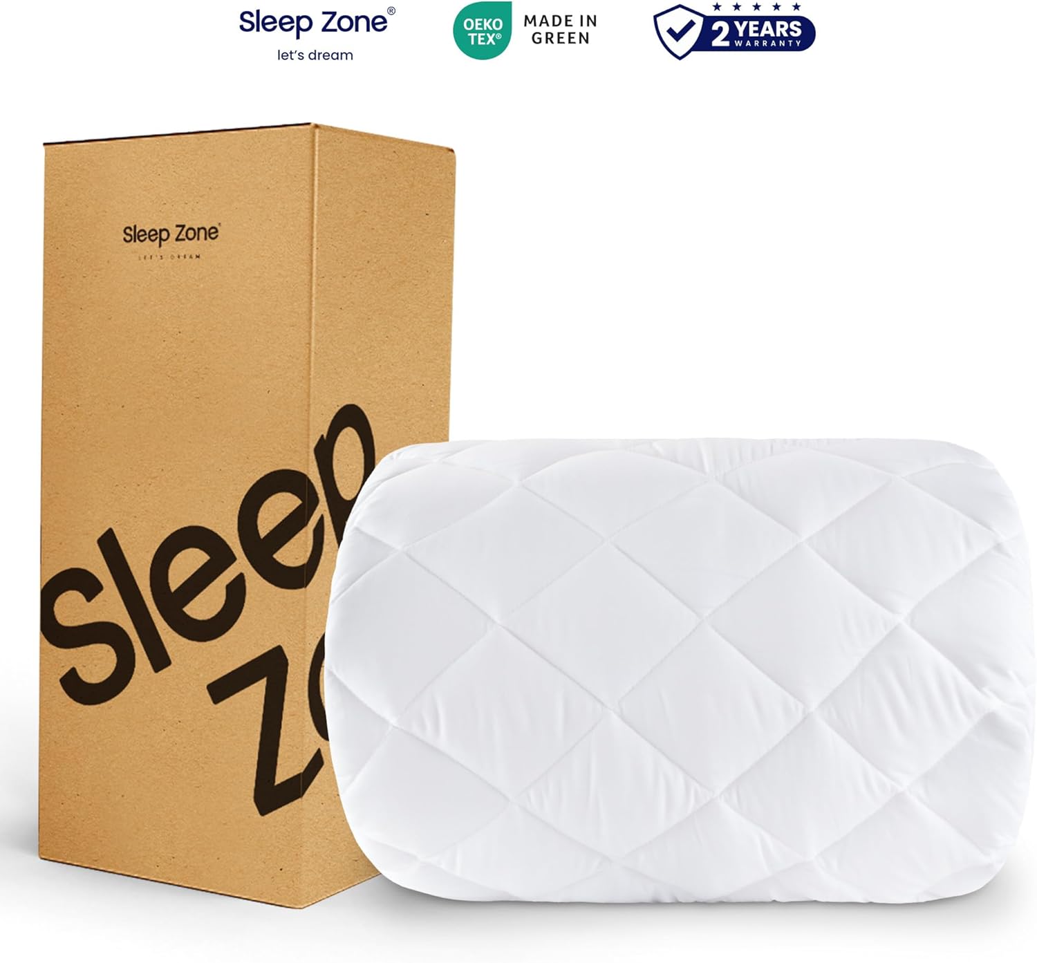 Quilted Fitted Mattress Protector, Mattress pad