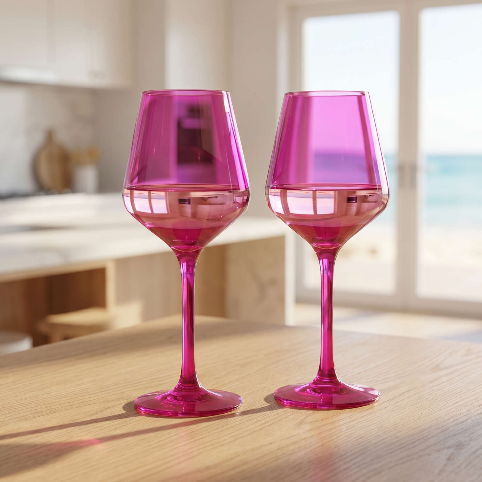 Valencia Acrylic Stemmed Wine Glassware, Set of 2