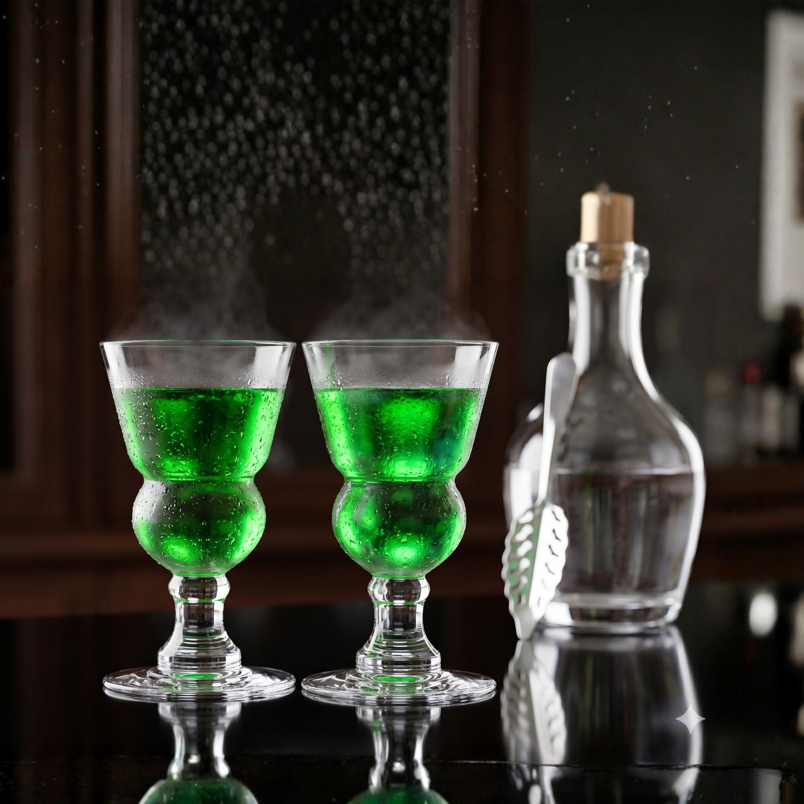 Specialty Absinthe Cocktail Glassware with Spoon, Set of 2