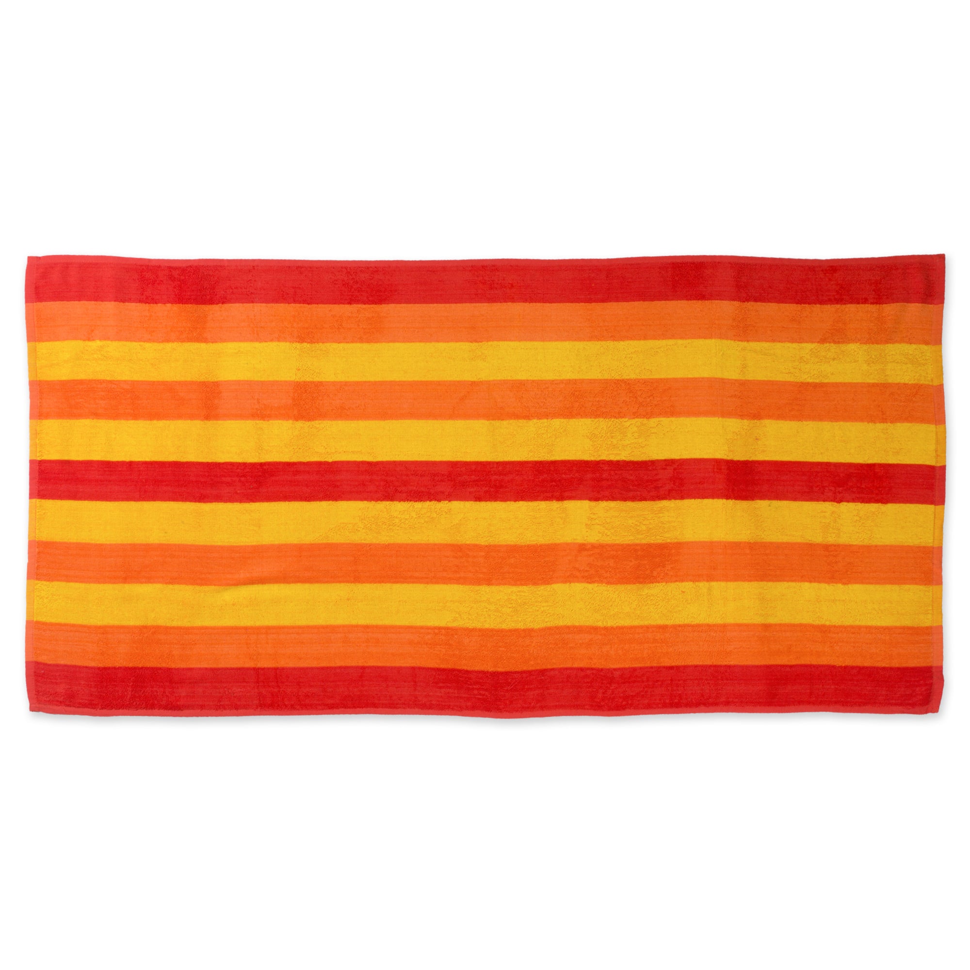 J&M Cabana Orange Stripe Beach Towel