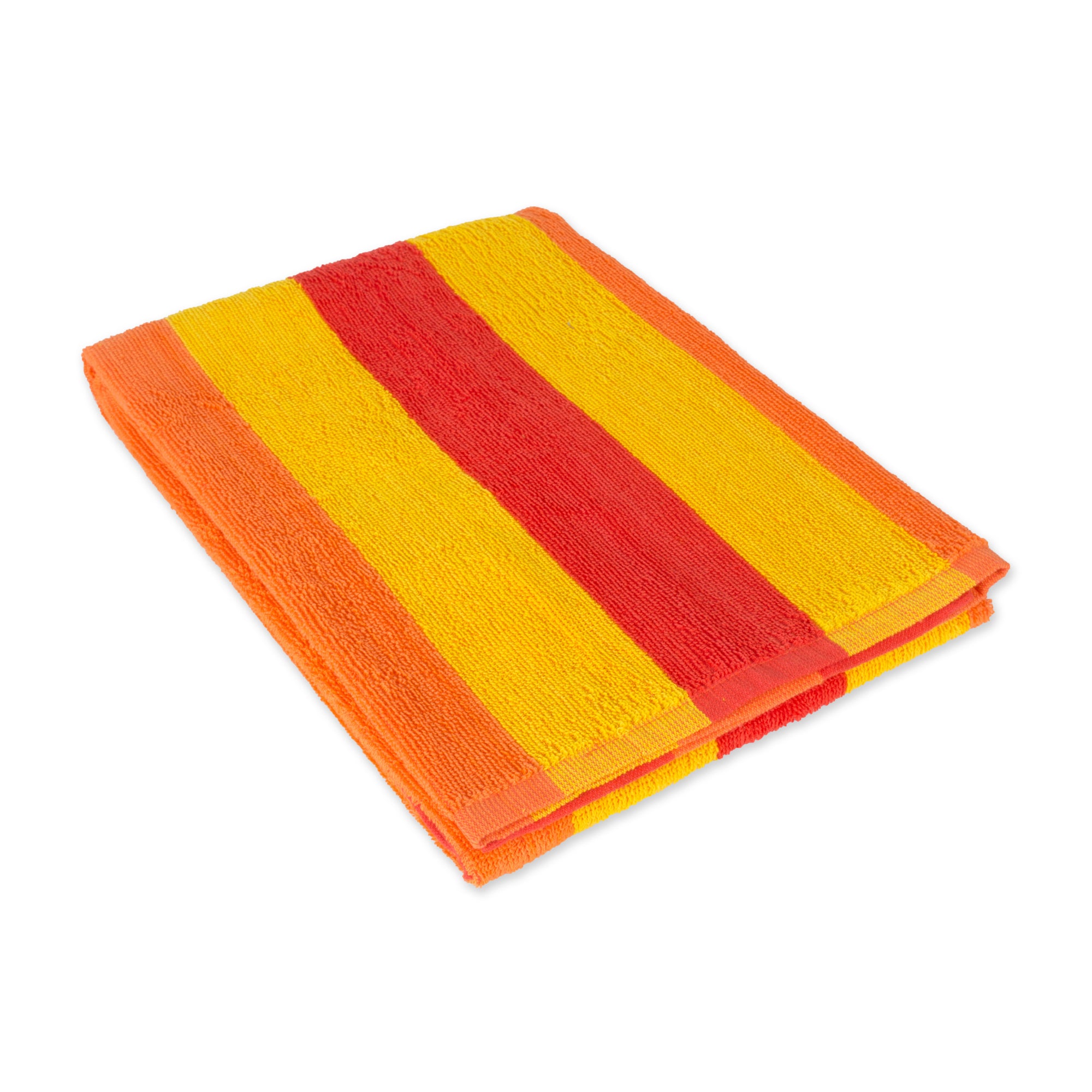 J&M Cabana Orange Stripe Beach Towel