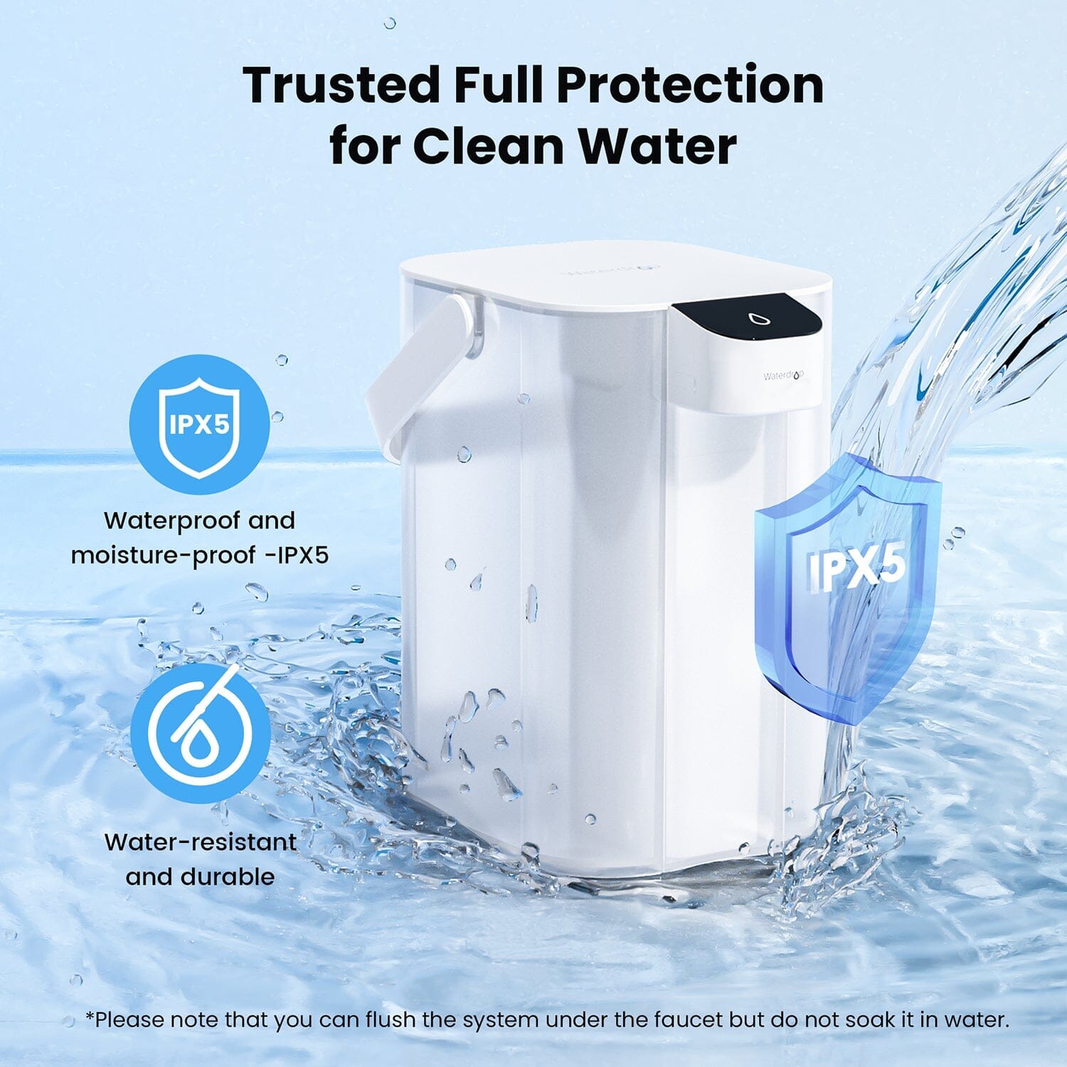 Waterdrop ED01W Countertop Electric Water Filter - 1 YEAR BUNDLE