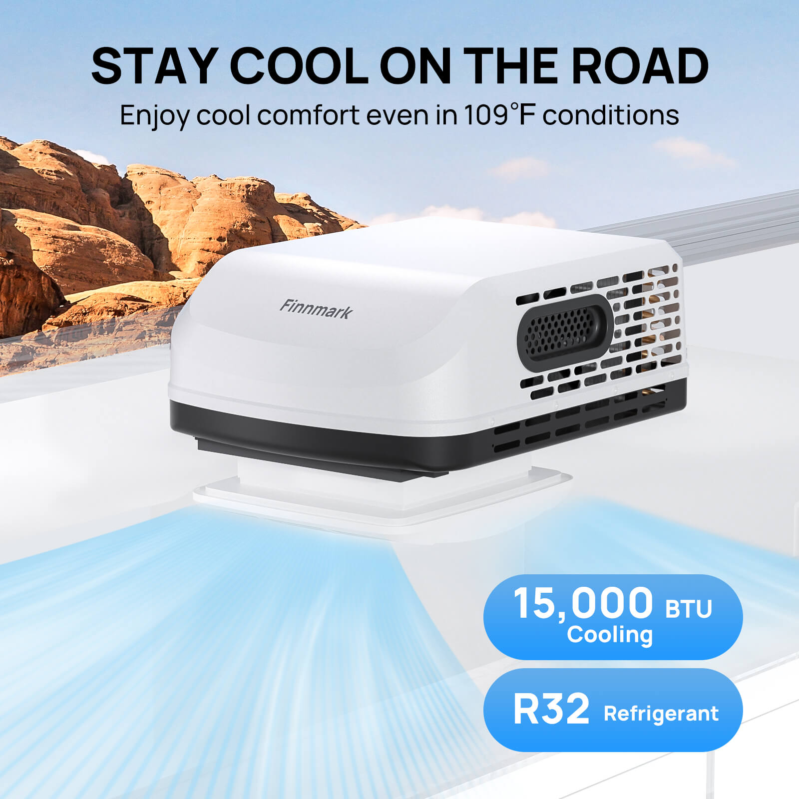 (Open Box) Finnmark 15,000 BTU RV Air Conditioner
