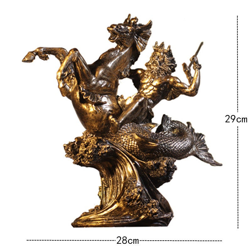 Vintage Greek Mythology Warrior Crafts  Sculpture