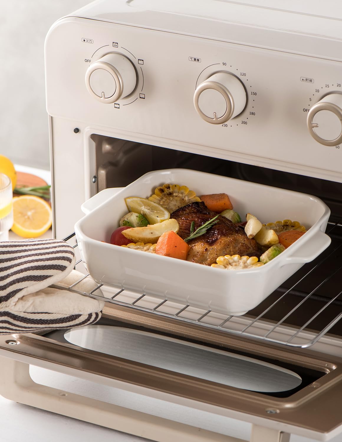 Onniyor Ceramic Baking Dishes, Square Baking Pans With Handles, Lasagna Pans Deep, Brownie Pans For Cooking, Casserole Dishes, C