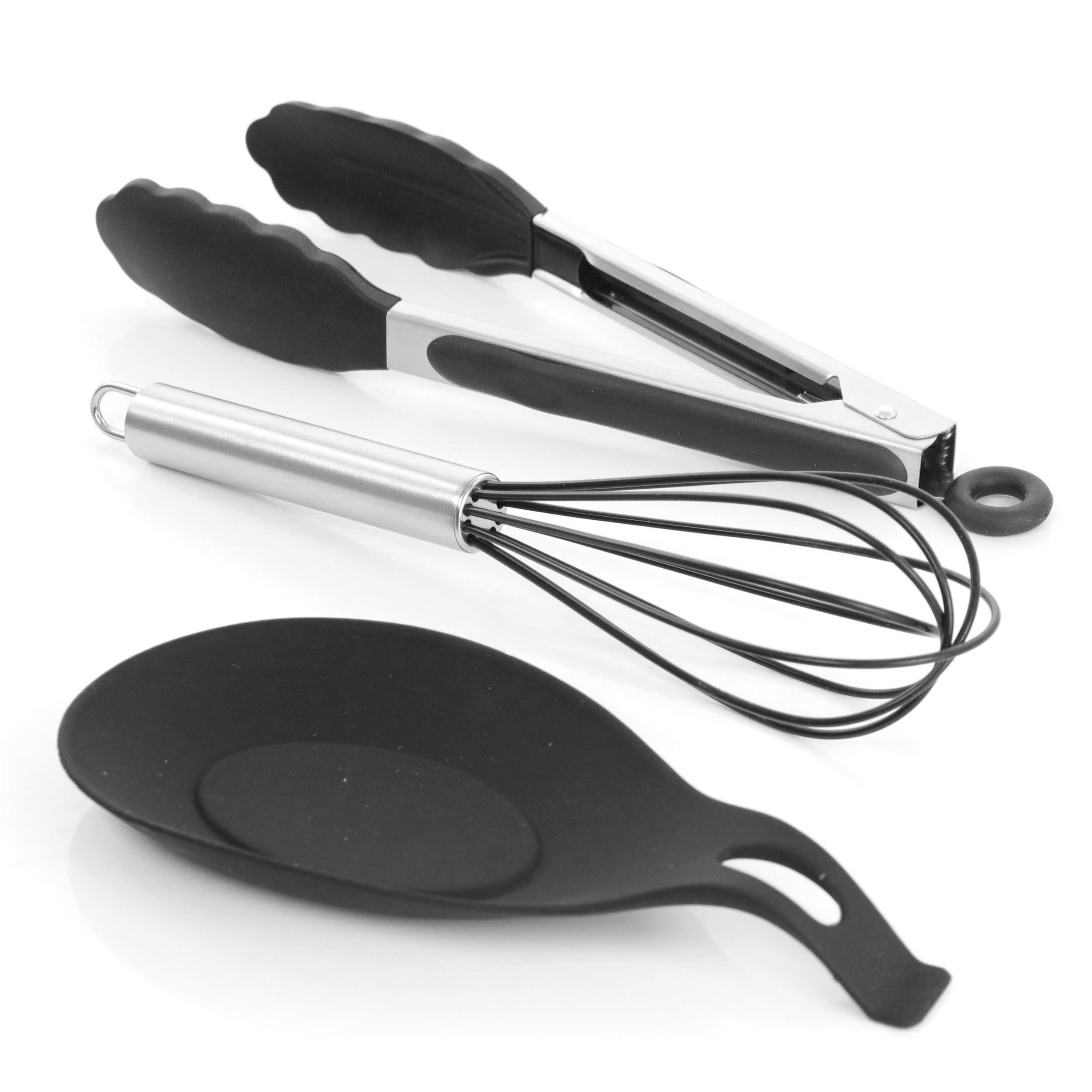MegaChef Tool Cookware Utensil Set, 12 Piece, Black