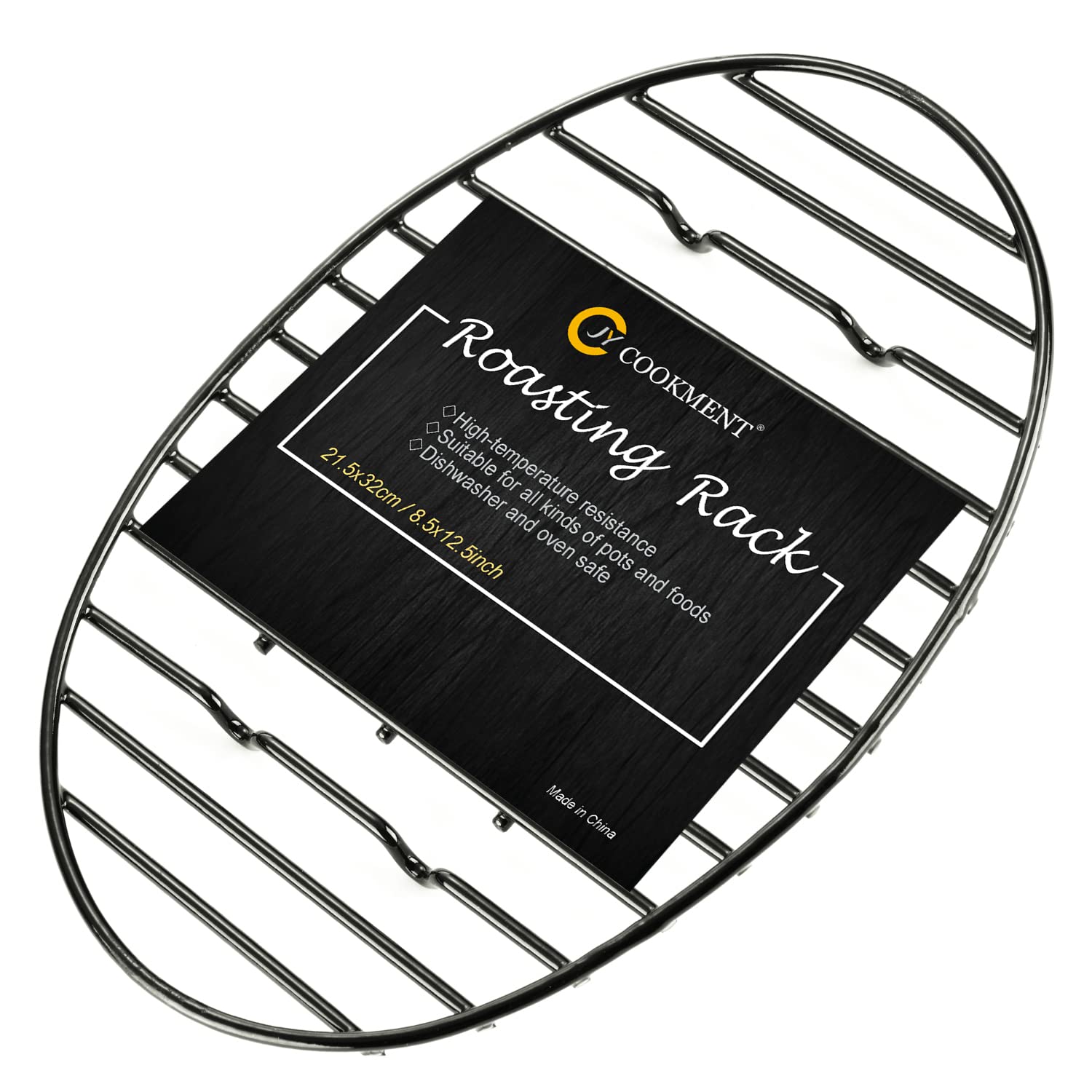 Jy Cookment Roasting Rack With Integrated Feet, Cooling Drying Rack Kitchen Rack With Enameled Coating, Ptfe Free, Great For Coo