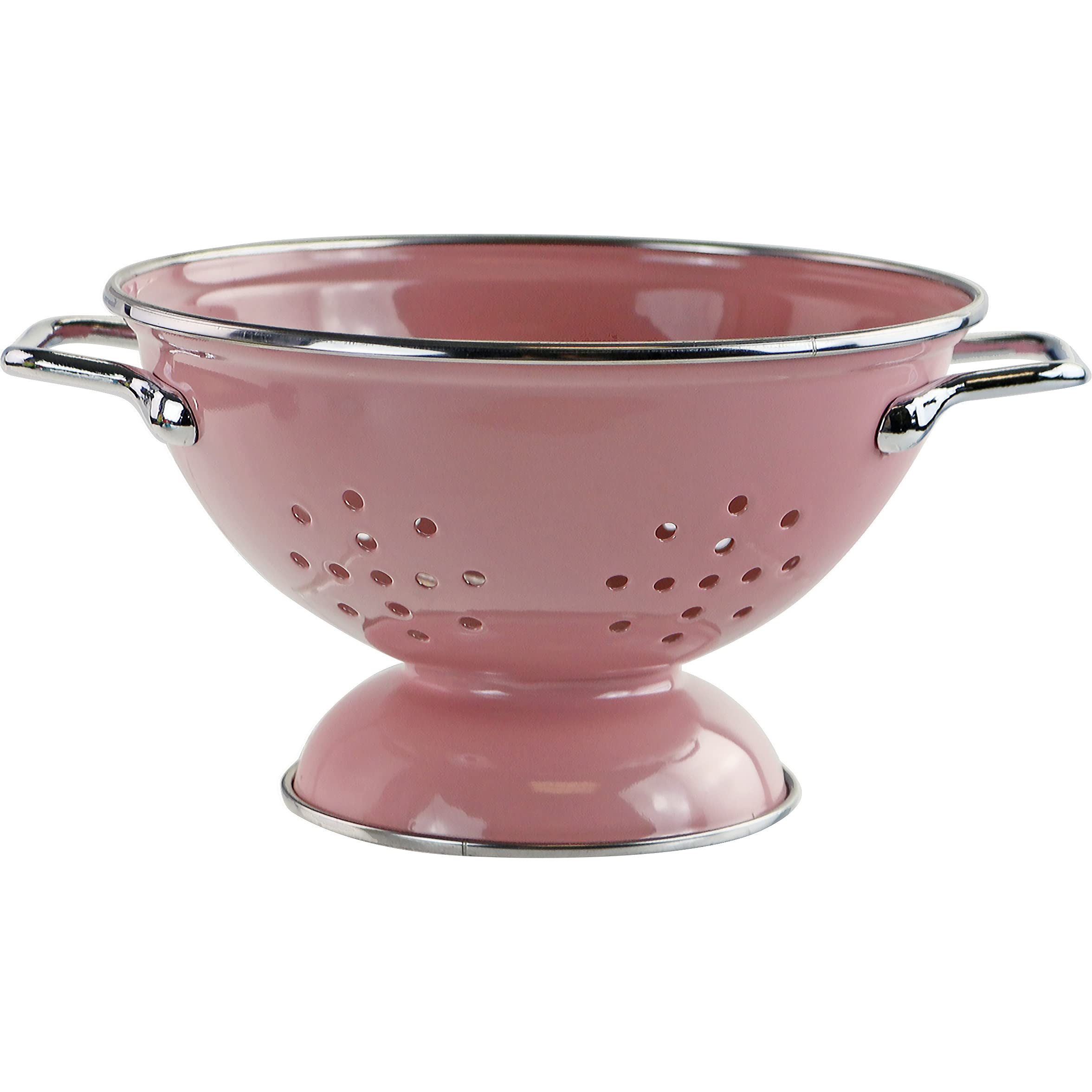 Calypso Basics, , 1 Quart Powder Coated Colander, Pink