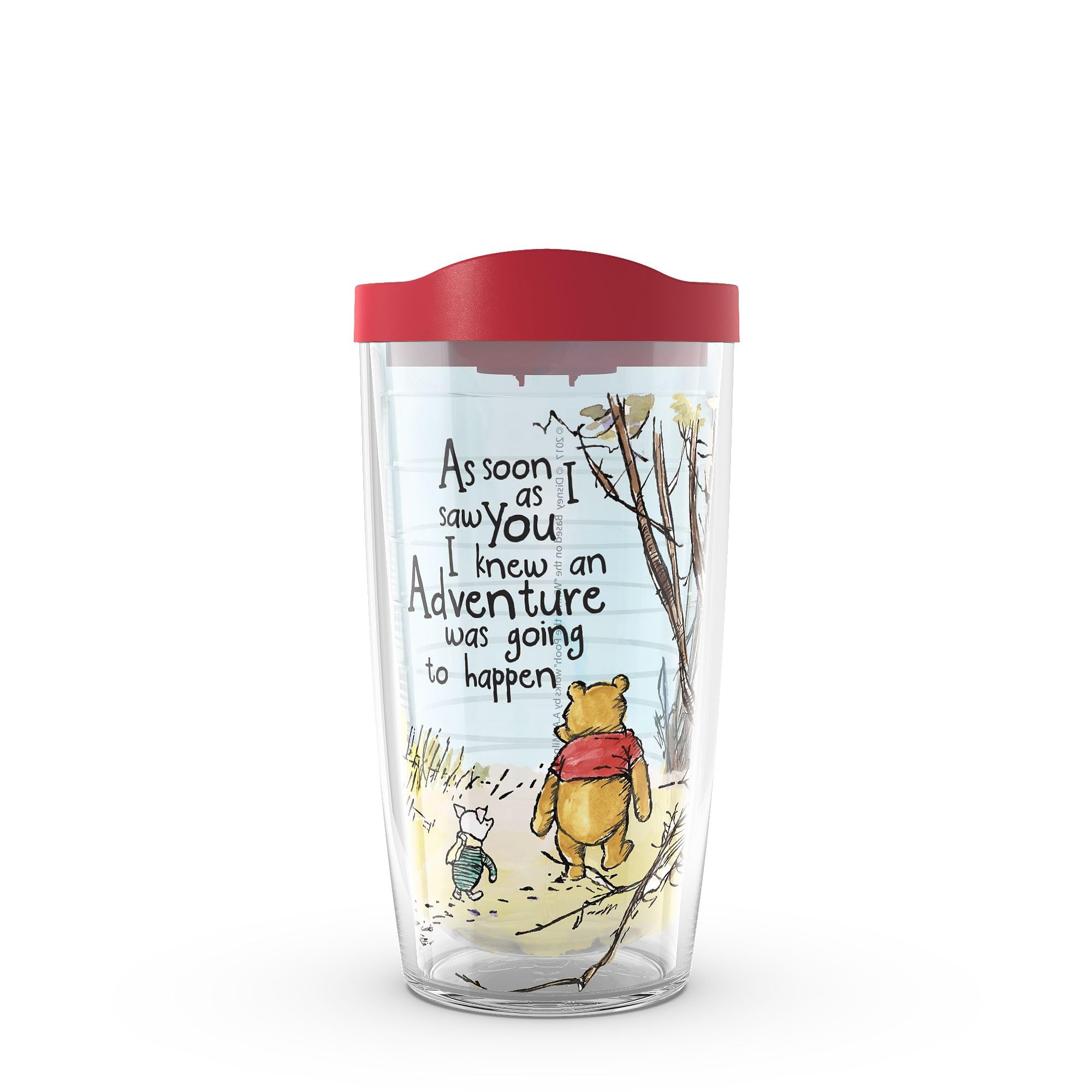 Tervis Disney - Winnie the Pooh Adventure Made in USA Double Walled Insulated Tumbler Travel Cup Keeps Drinks Cold & Hot, 16oz, 