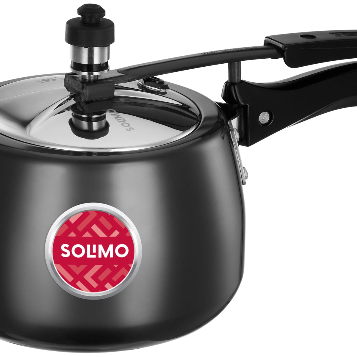 Amazon Brand - Solimo Hard Anodised Pressure Cooker With Stainless Ste ...