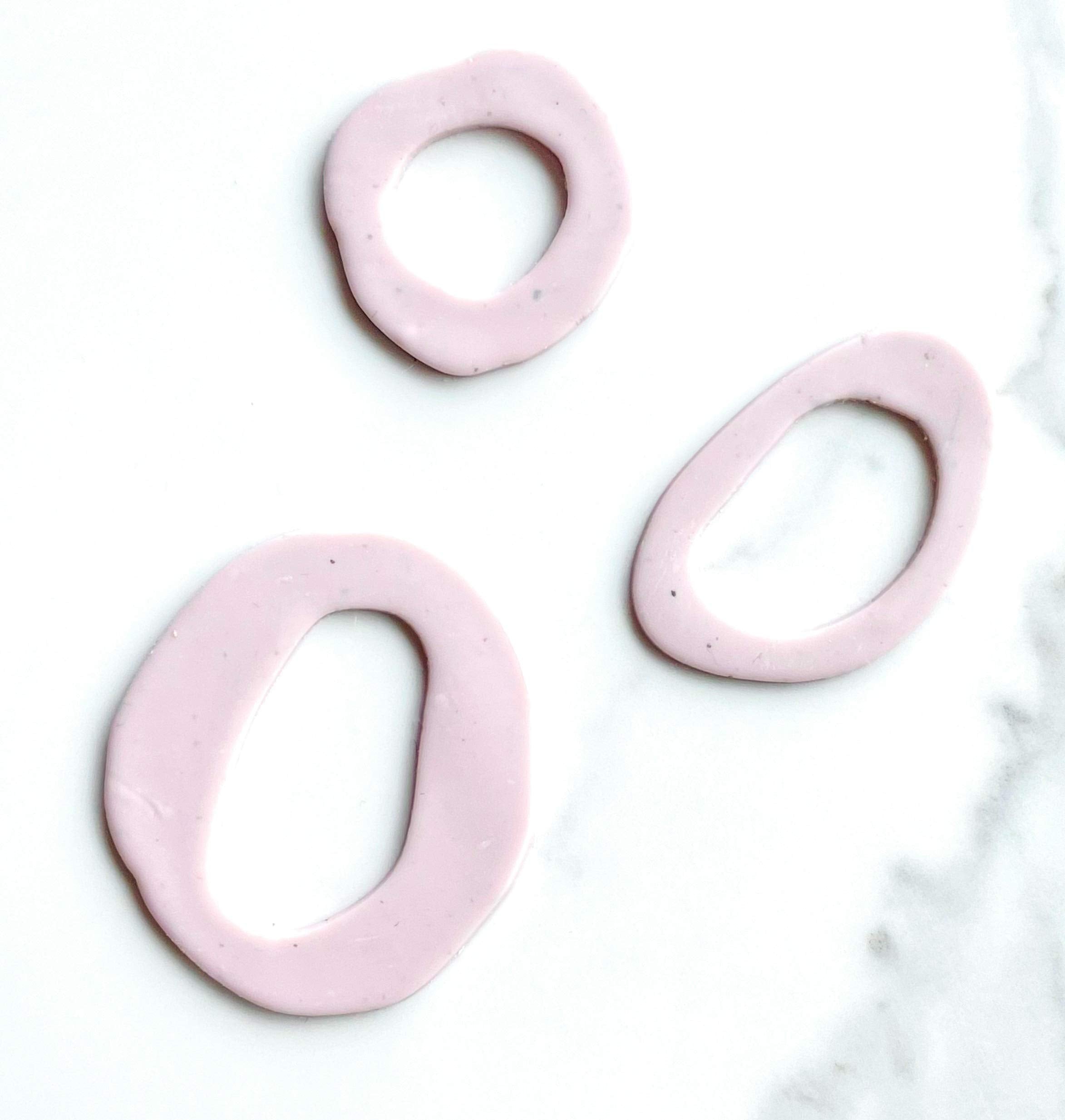 Polymer Clay Cutters - The Clayful Co Pebble Pack Set Of 9 - Plastic Cutter For Making Jewelry And Earring Shapes
