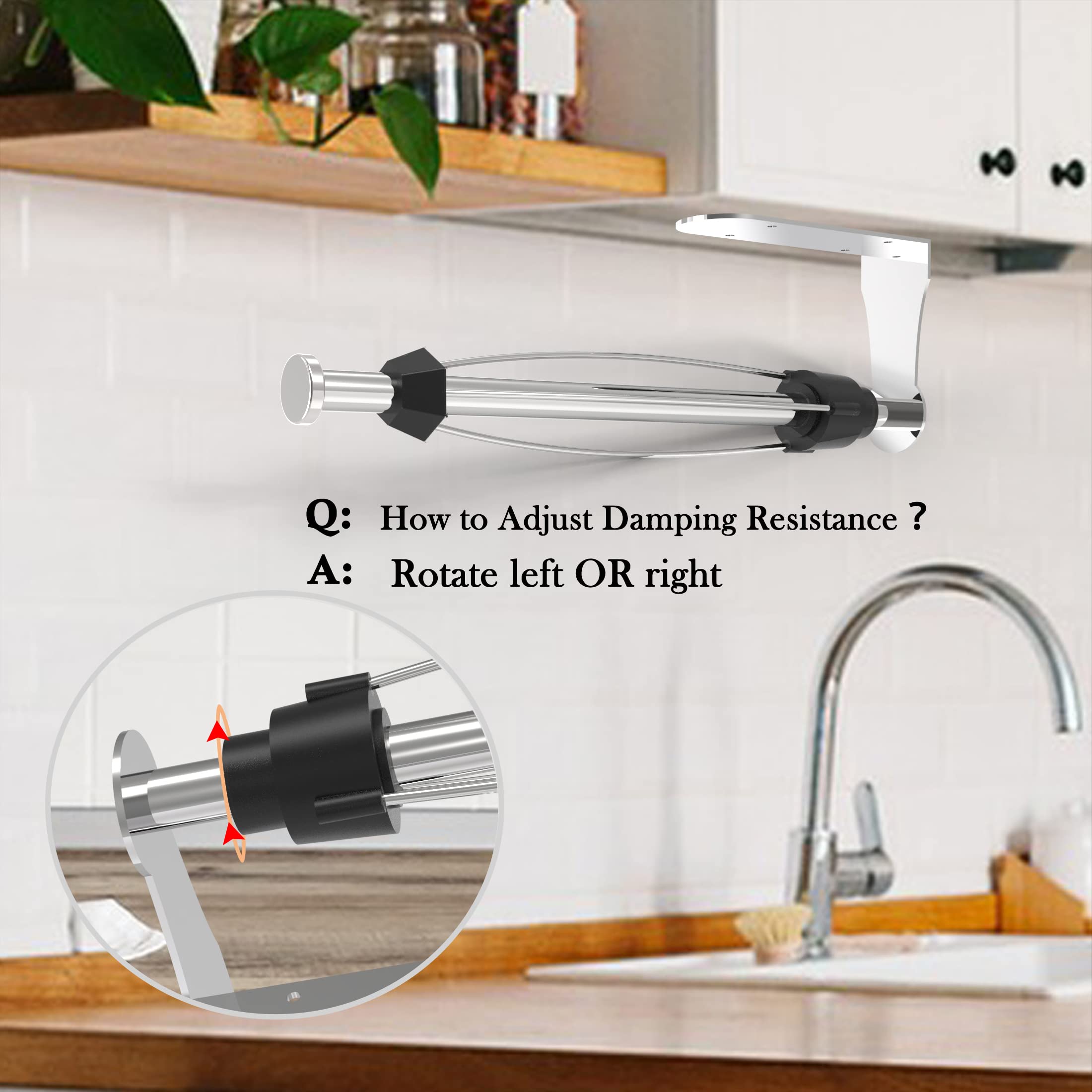 Paper Towel Holder Under Cabinet Brushed Nickel Wall Mounted Hanging Paper Towel Holders Under Counter Paper Rack With Ratchetin