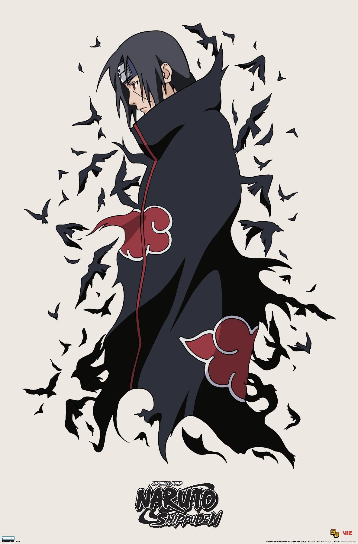 Trends International Naruto Shippuden - Itachi Wall Poster, 14.725'' X 22.375'', Premium Unframed Version