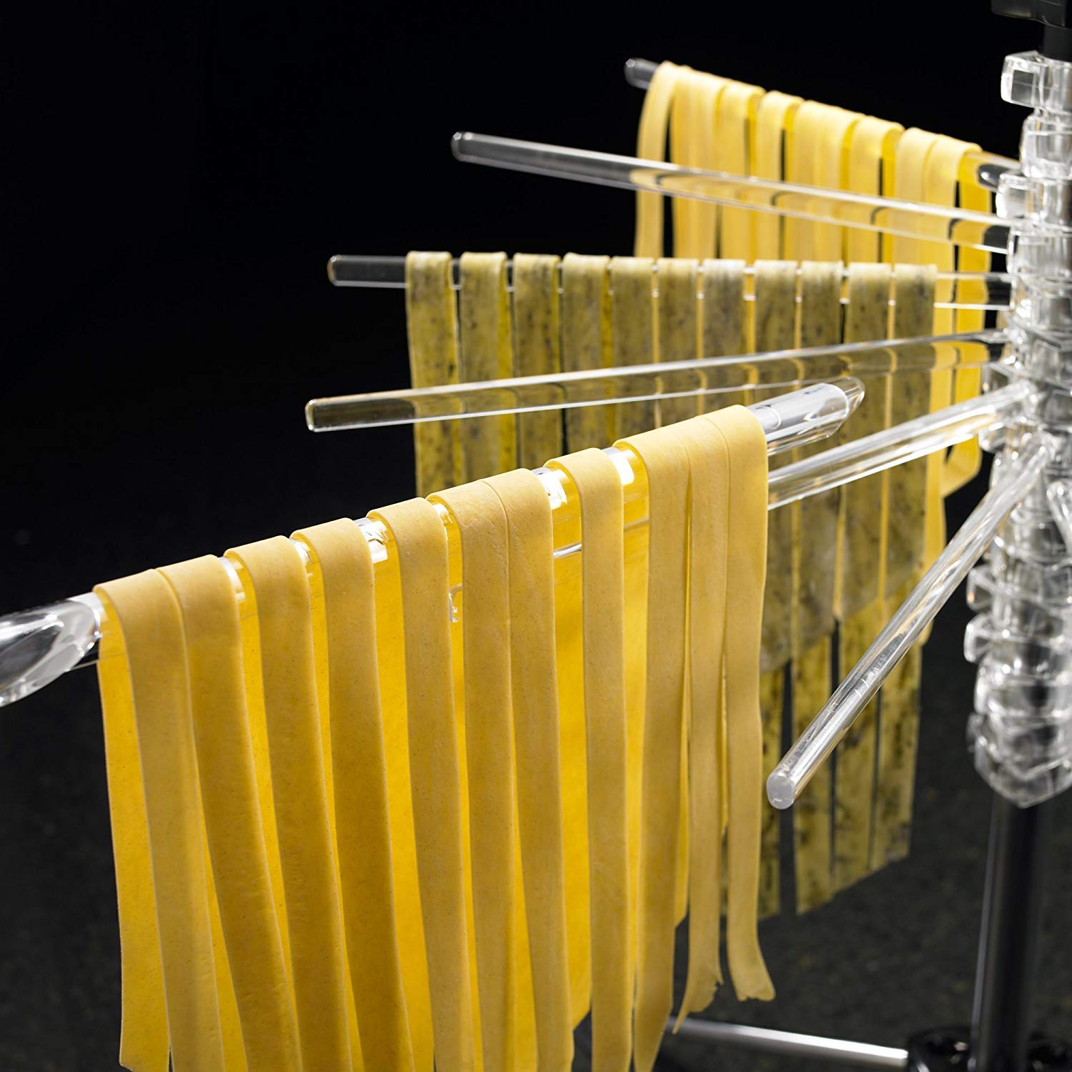 Hicook Pasta Drying Rack Collapsible Spaghetti Dryer Stand Noodles Drying Holder Hanging Rack Tall Spaghetti Noodle Dryer Stand