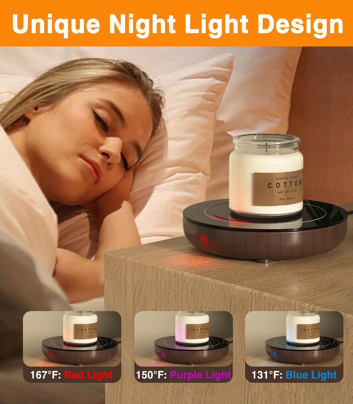 Kepwam Coffee Mug Warmer & Mug Set, Candle Warmer With Gravity Sensor, 3 Temp Settings Coffee Warmer For Desk 6H Auto Shut Off C