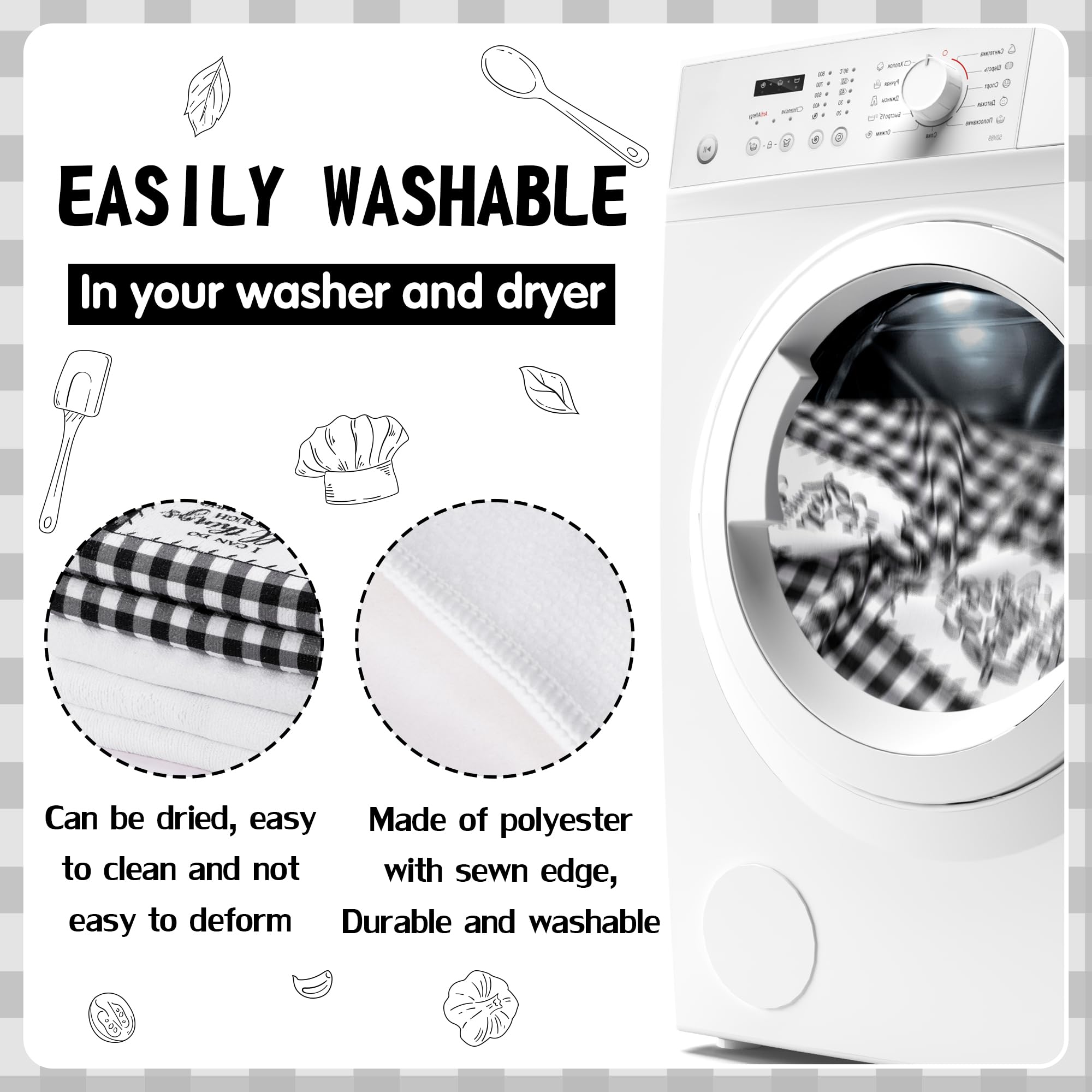 R Horse Religious Christian Kitchen Dish Towel - Christian Dishcloth Absorbent Dish Tea Towel Bible Verse Scripture Kitchen Towe