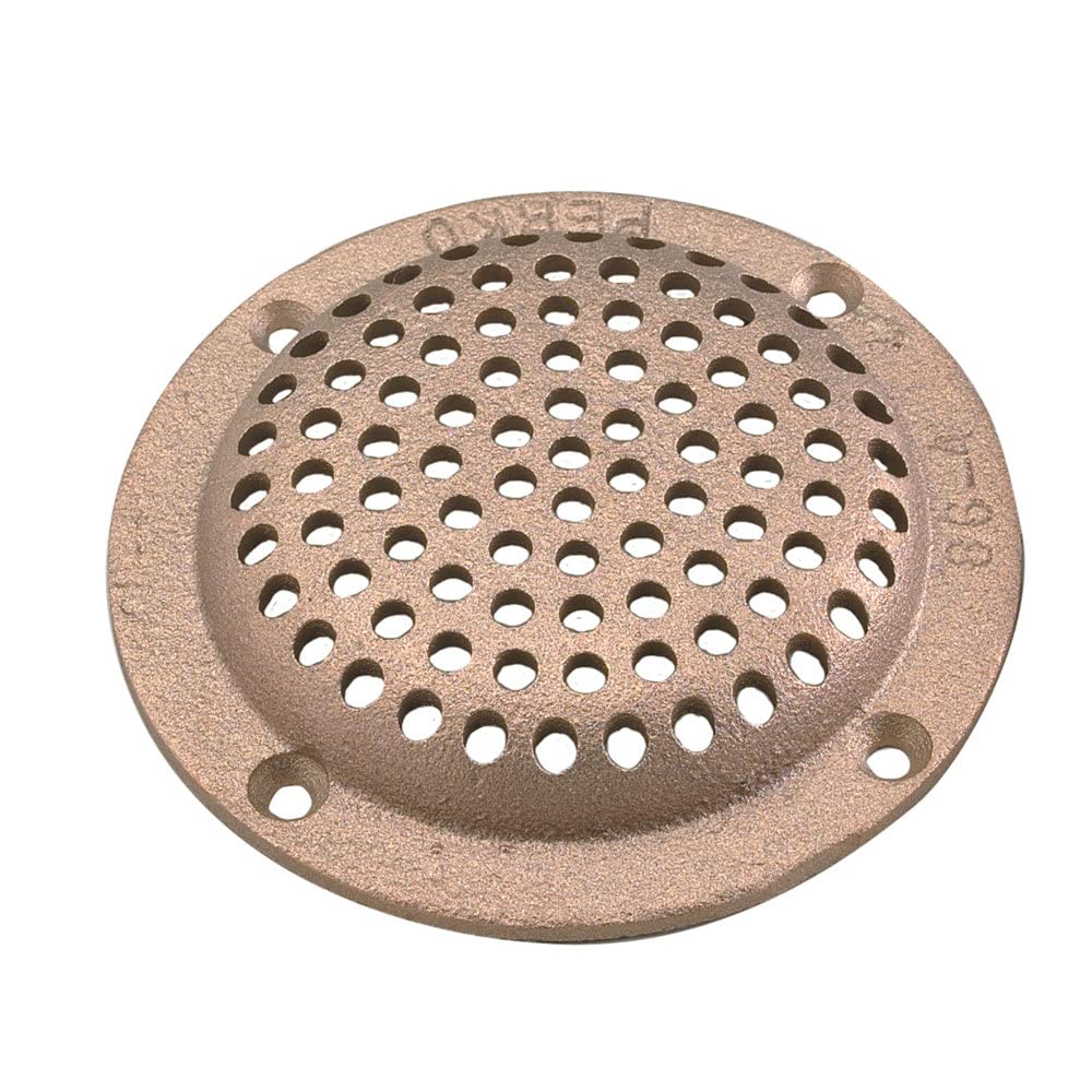 Perko 0086Dp4Plb Round Bronze Strainer - 4''