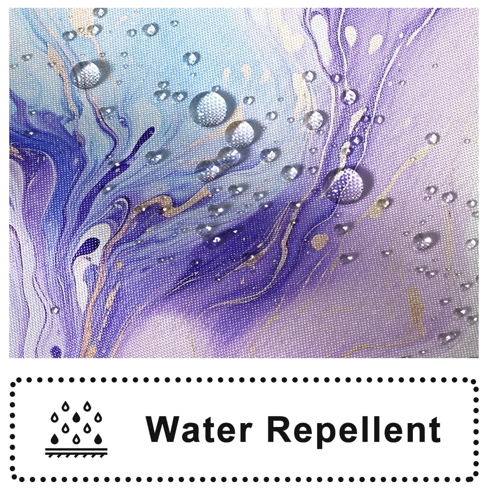 Ruelvth Purple Shower Curtain, Modern Purple And Blue Marble Shower Curtain For Bathroom Waterproof Fabric Abstract Shower Curta