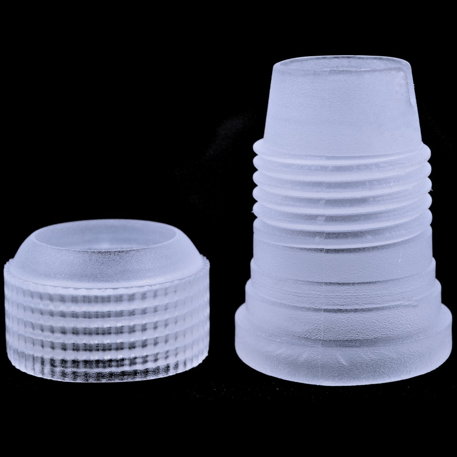 Bronagrand 10Pcs Plastic Standard Couplers Pipe Tip Coupler Cake Decorating Couplers For Icing Nozzles,White