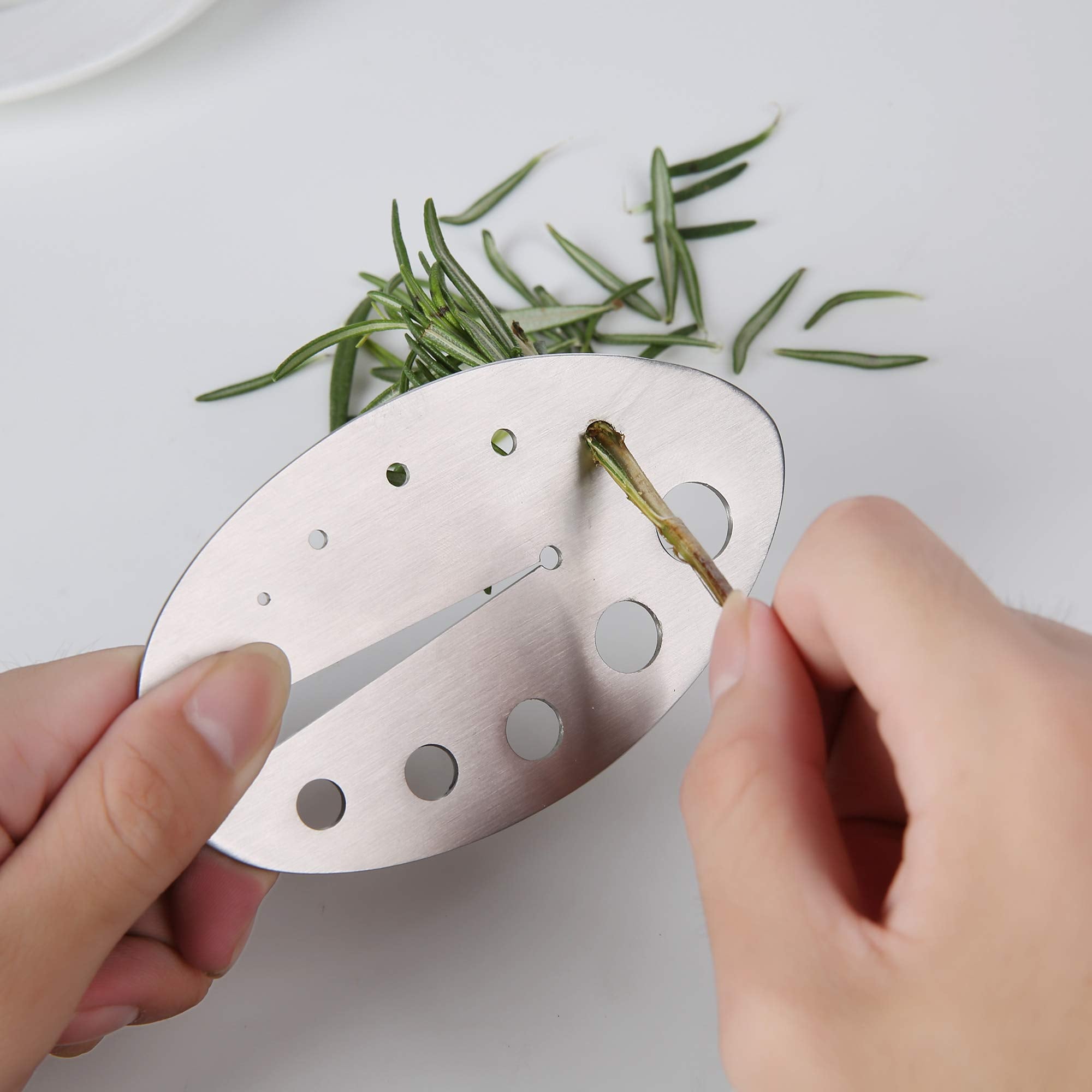 Herb Stripper Tool, Stainless Steel Herb Leaf Zipper For Kale, Chard, Collard Greens, Rosemary And Thyme