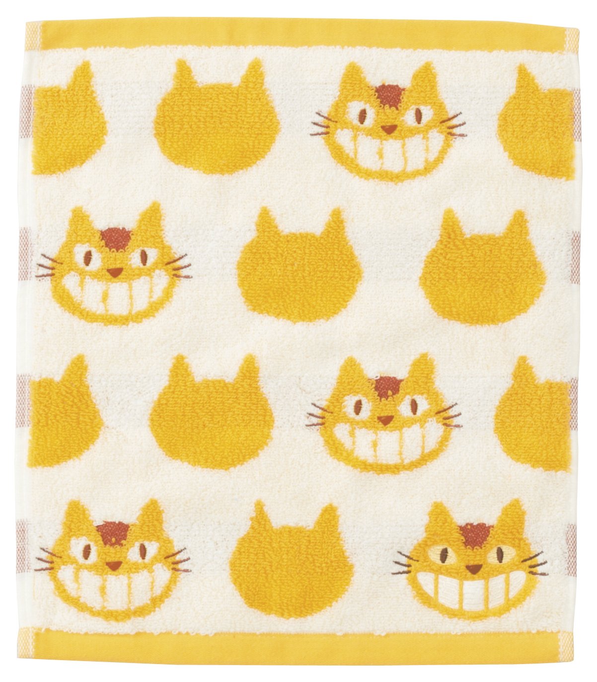 Studio Ghibli - My Neighbor Totoro - Yellow Catbus, Marushin Silhouette Towel Series - Washcloth Towel