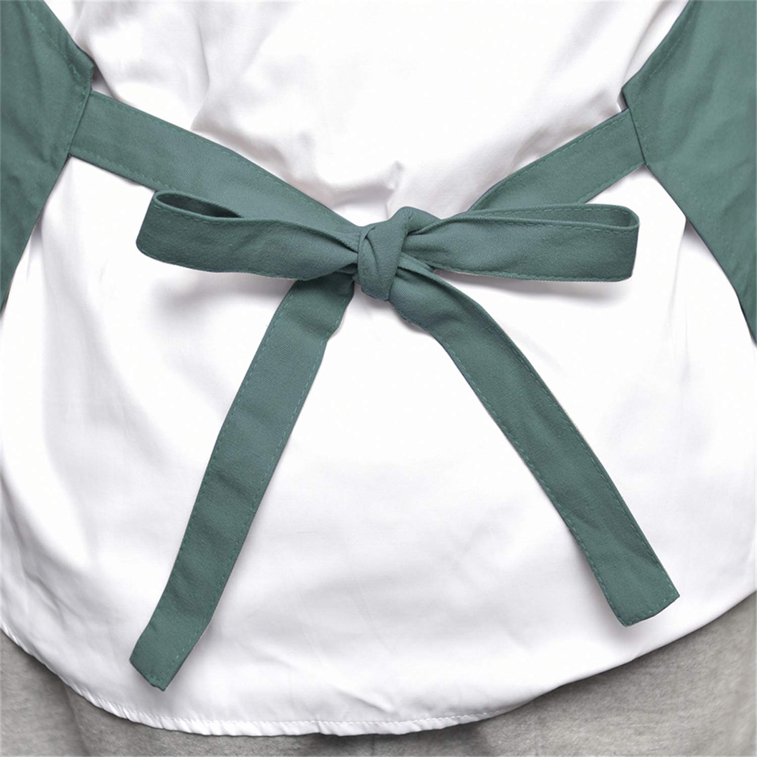 Mornite Art Aprons For Painting Pottery Ceramics, Artist Apron Smock Mens Women Teaching Cooking Waterproof Green