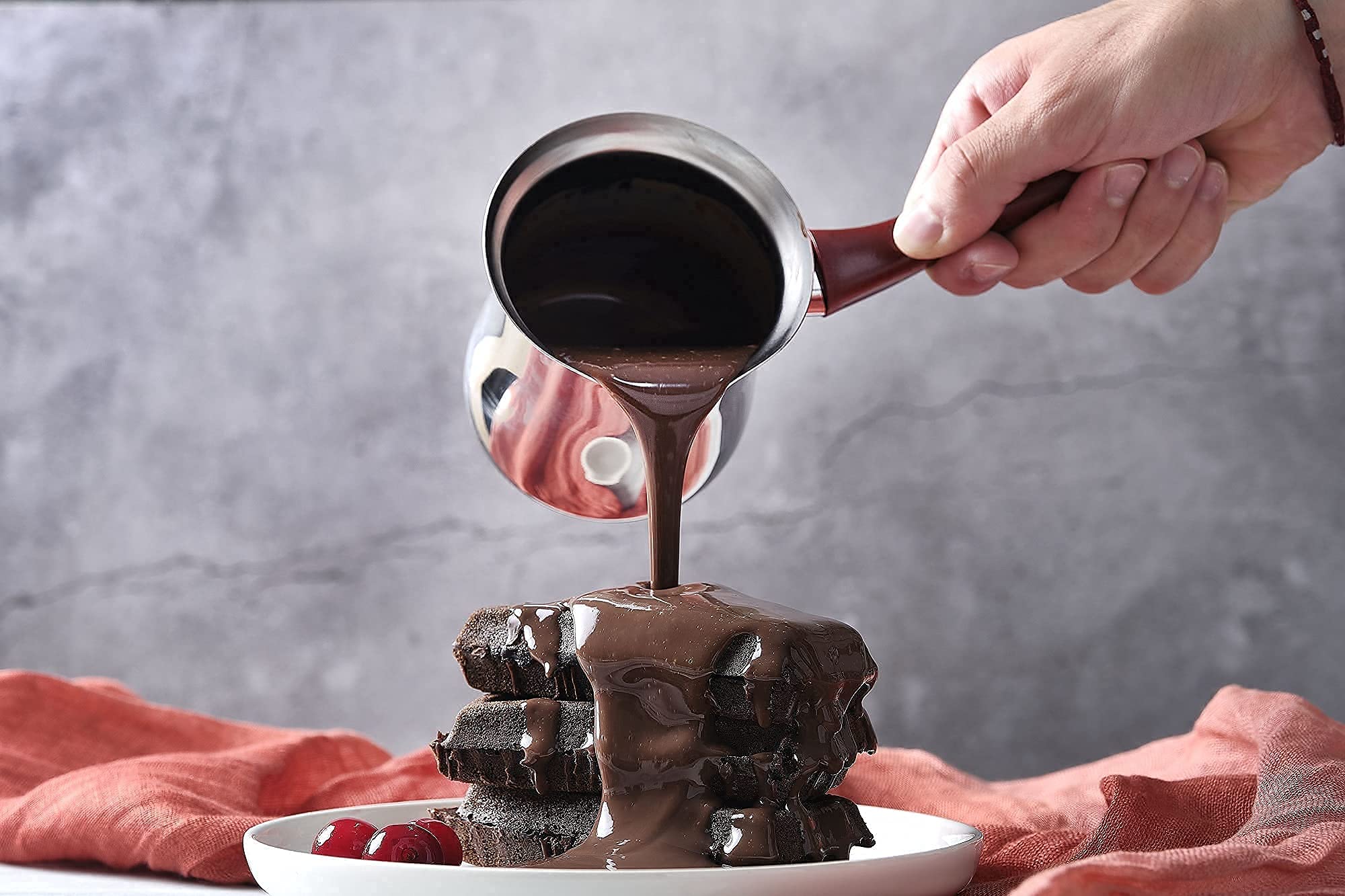 Destalya Turkish Coffee Pot Stainless Steel | 10.14 Fl Oz Ibrik Briki Coffee Pot | Small Hot Pot With Spout For Stove Top | Turk