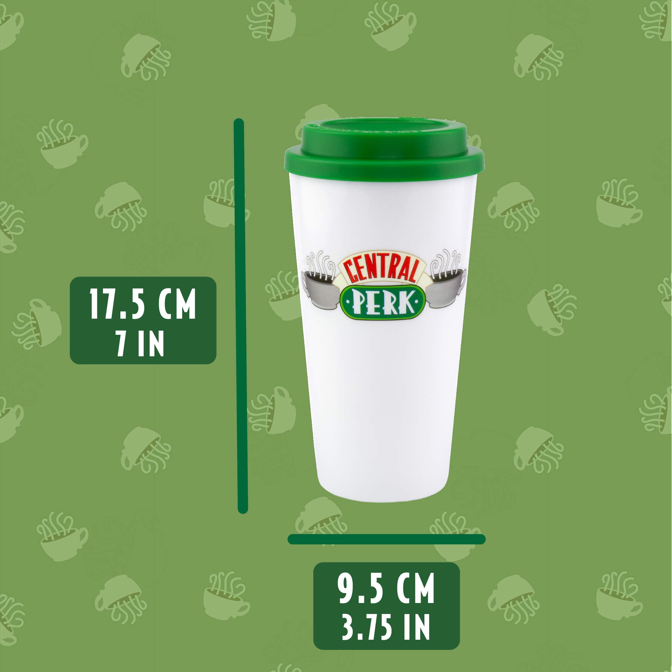 Paladone Friends Tv Show Travel Mug, Central Perk Coffee Mug Officially Licensed Merchandise