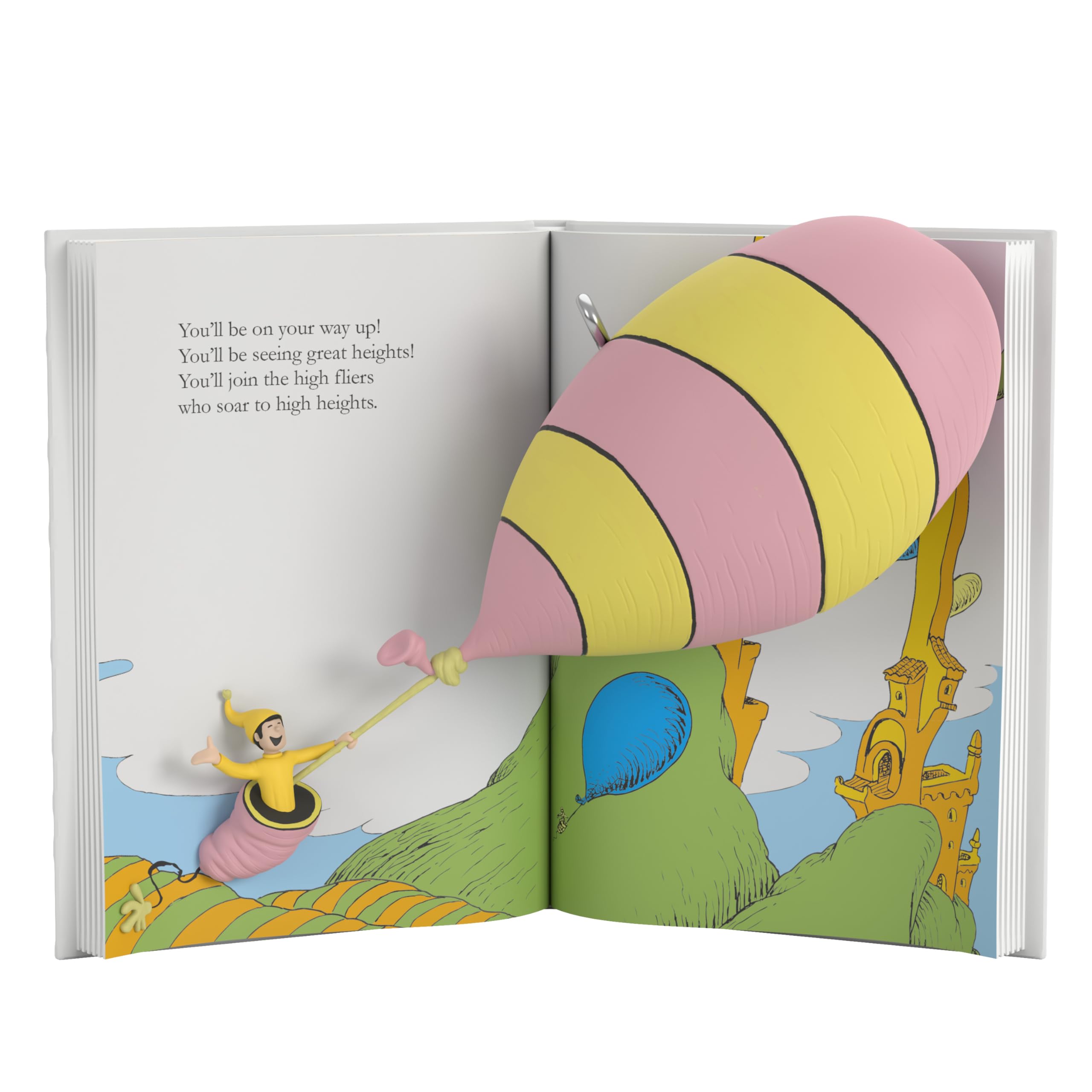Hallmark Keepsake Christmas Ornament, Dr. Seuss s Oh, The Places You ll Go! Book, Gifts for Dr. Seuss Fans